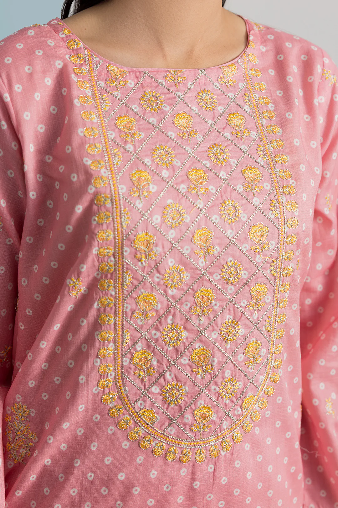 Embroidered Kurta Dupatta Trouser - 1937 - Image 6