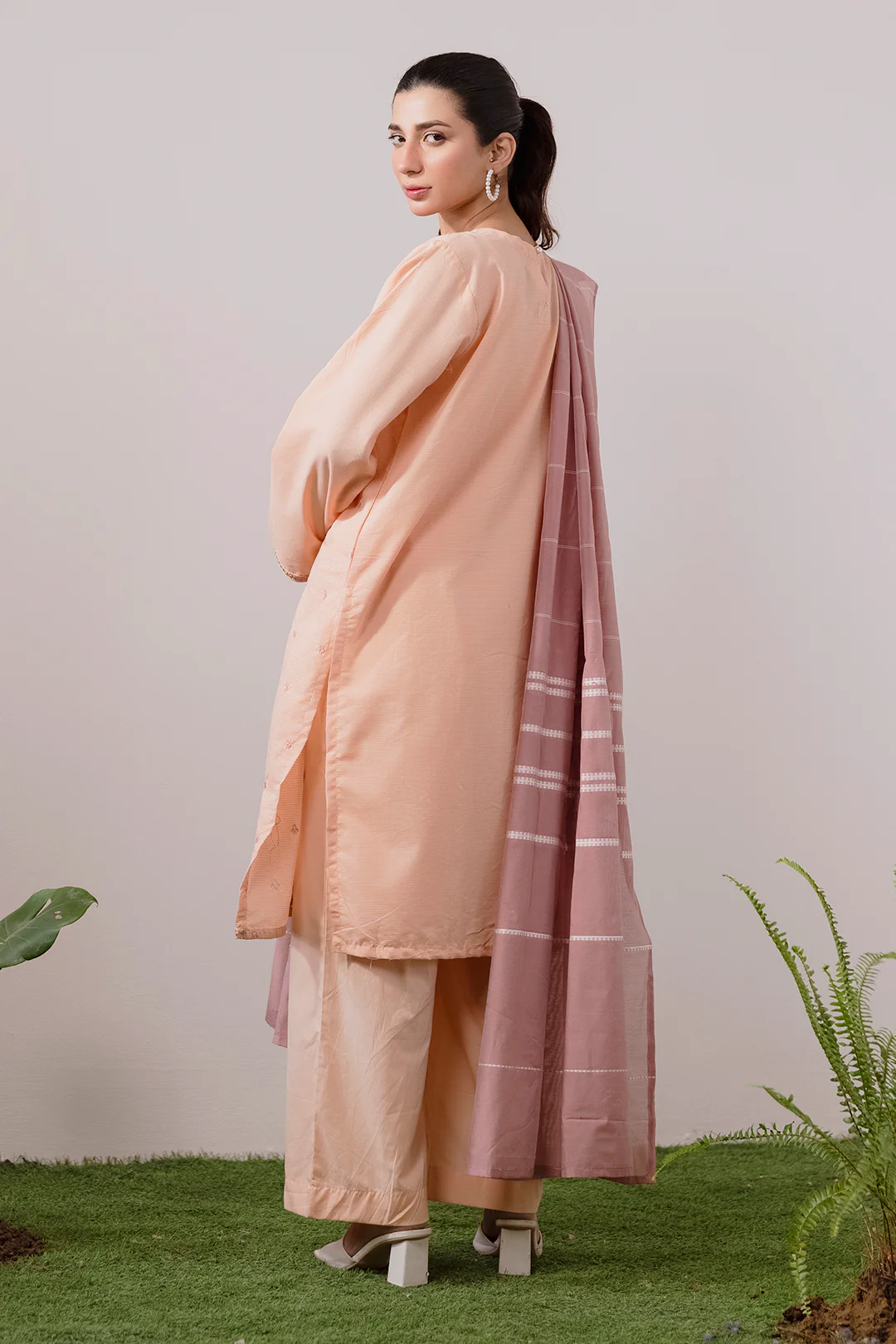 Embroidered Kurta Dupatta Trouser - 1991 - Image 8
