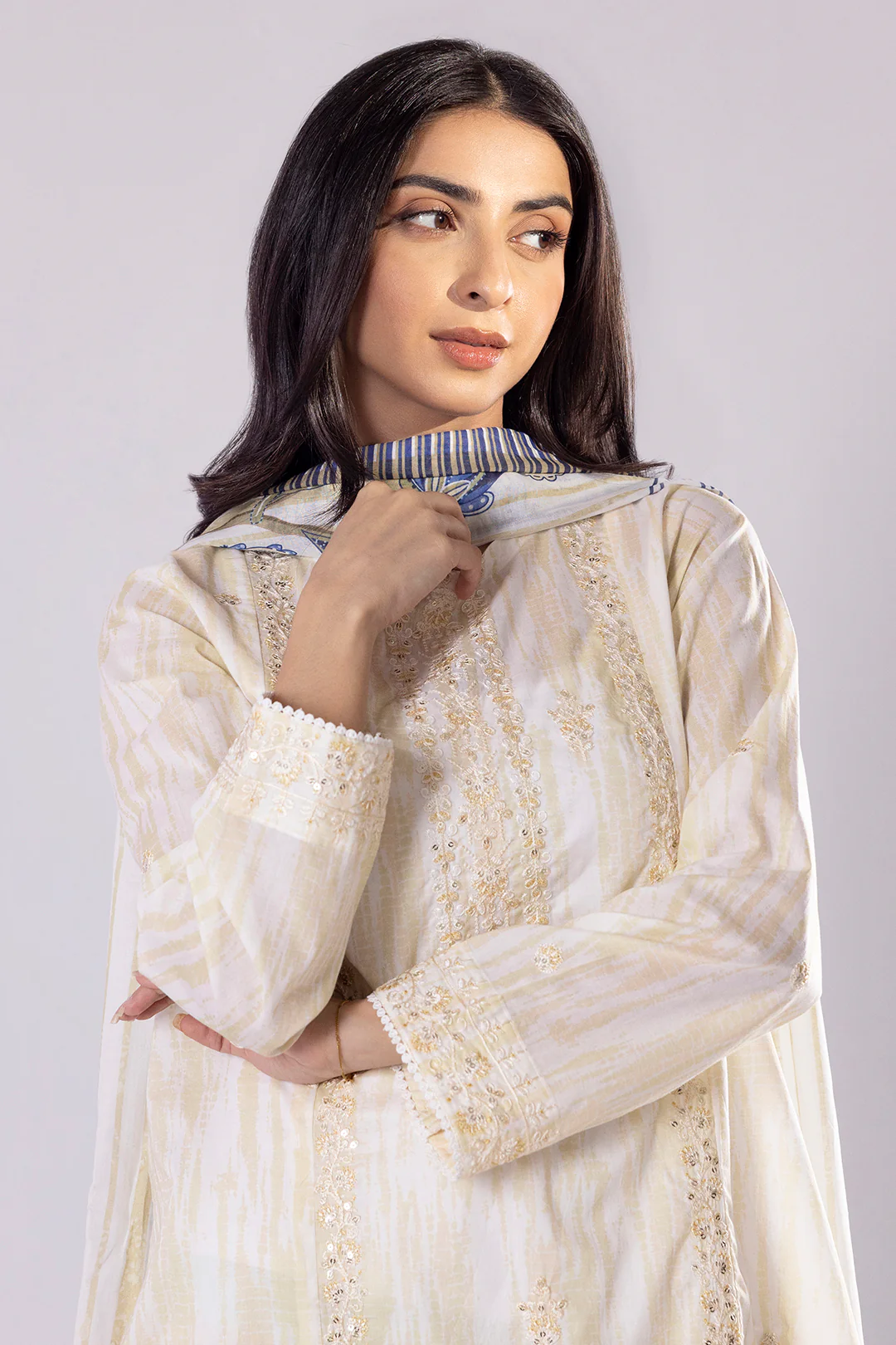 Embroidered Kurta Dupatta Trouser - 2008 - Image 2