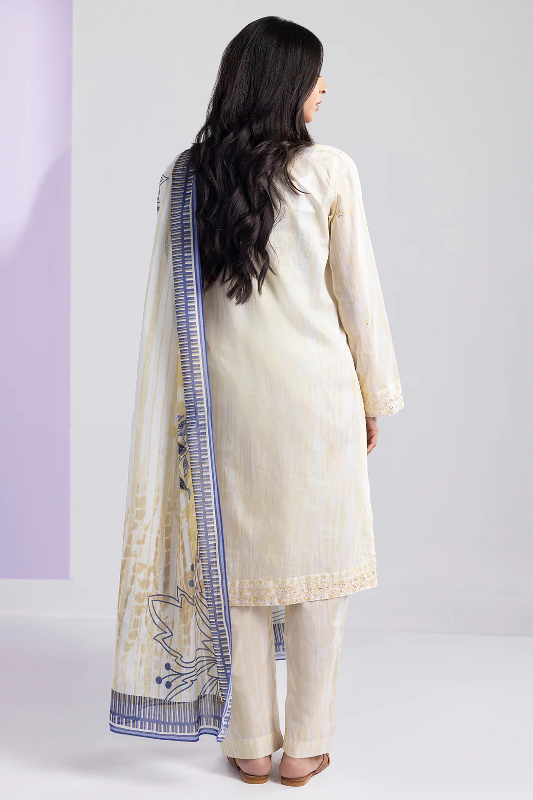 Embroidered Kurta Dupatta Trouser - 2008 - Image 6