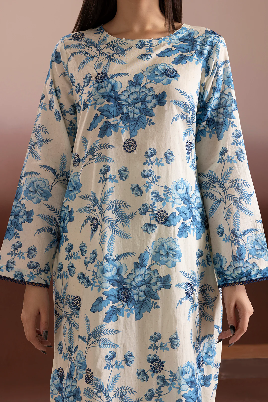 Embroidered Kurta Dupatta Trouser - 2112 - Image 5