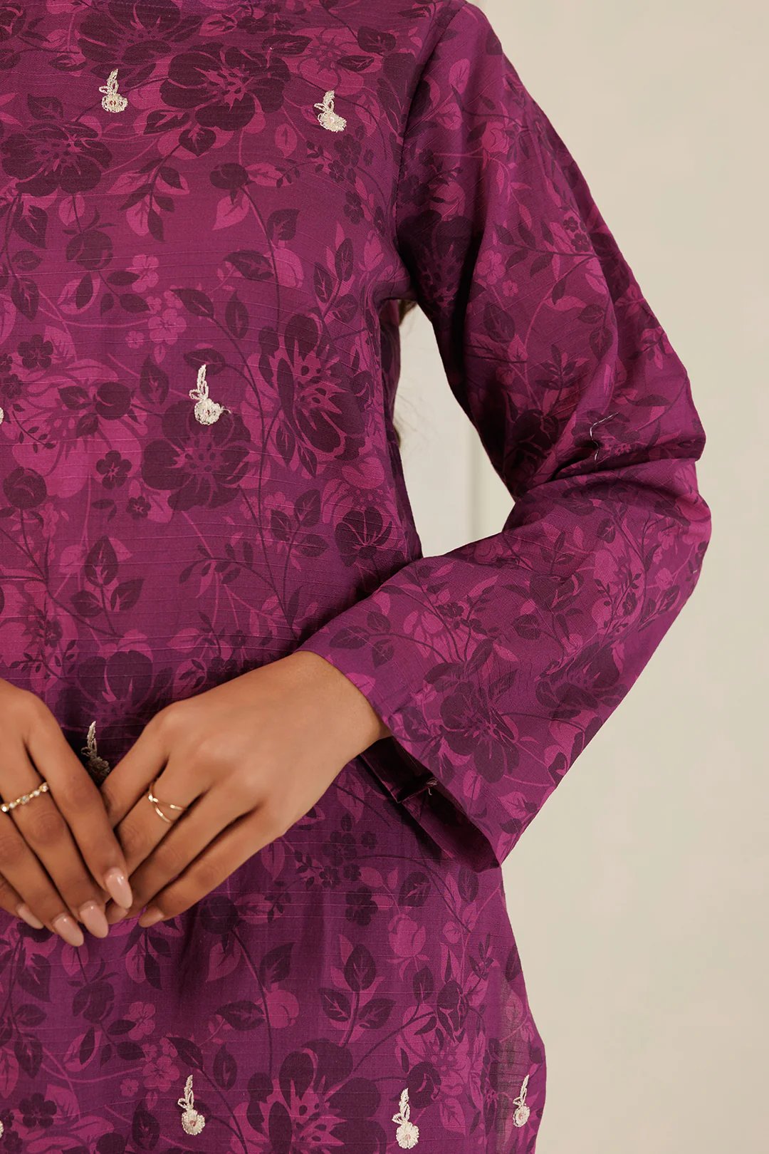 Embroidered Kurta Dupatta Trouser - 2261 - Image 4