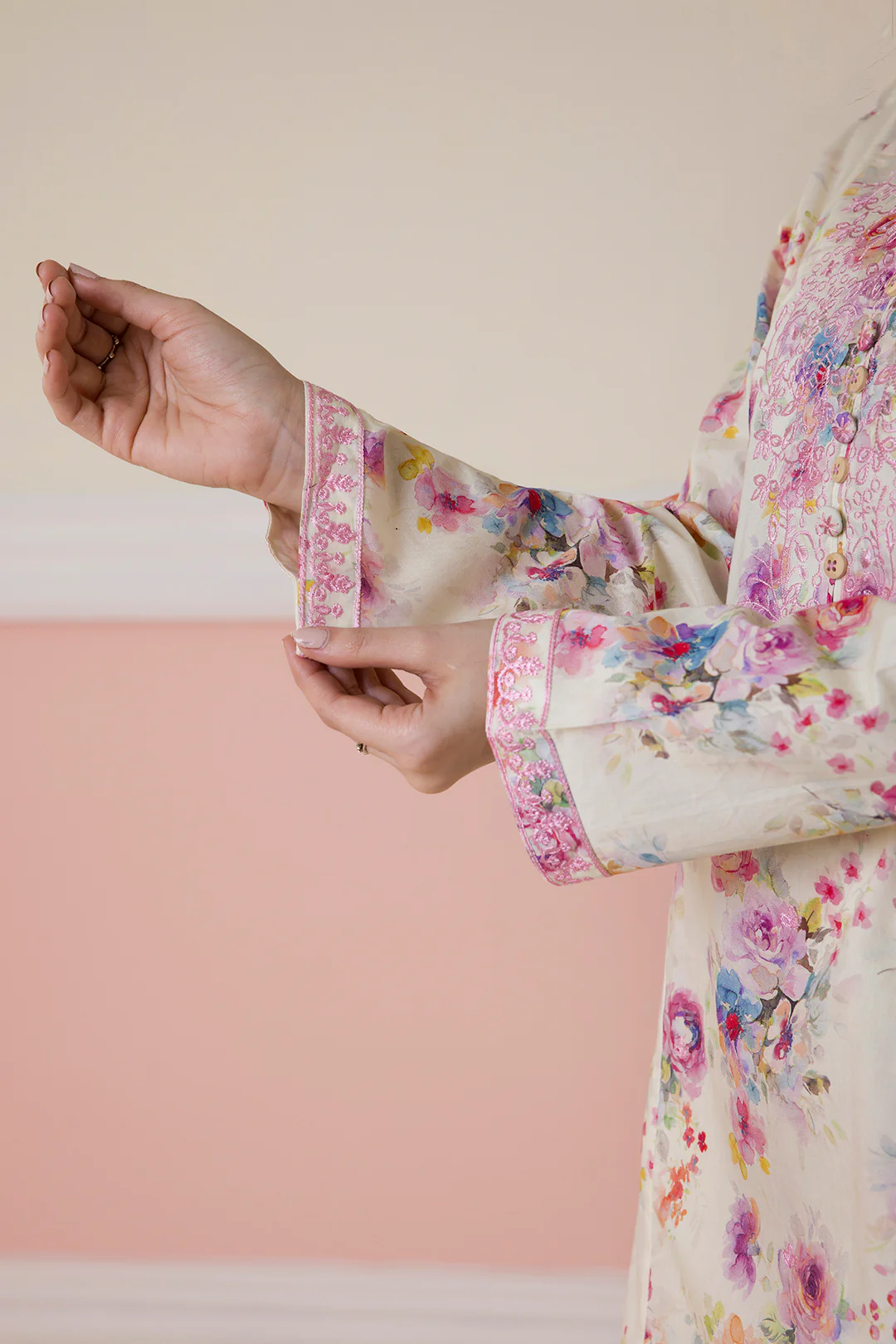 Embroidered Kurta Dupatta Trouser - 2262 - Image 7