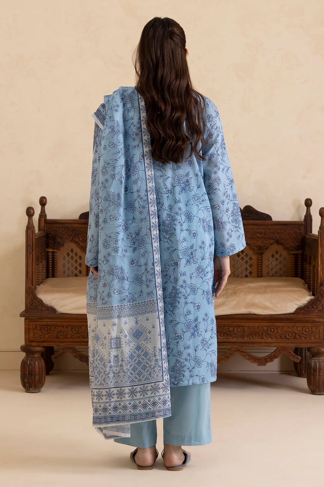 Embroidered Kurta Dupatta Trouser - 2265 - Image 8