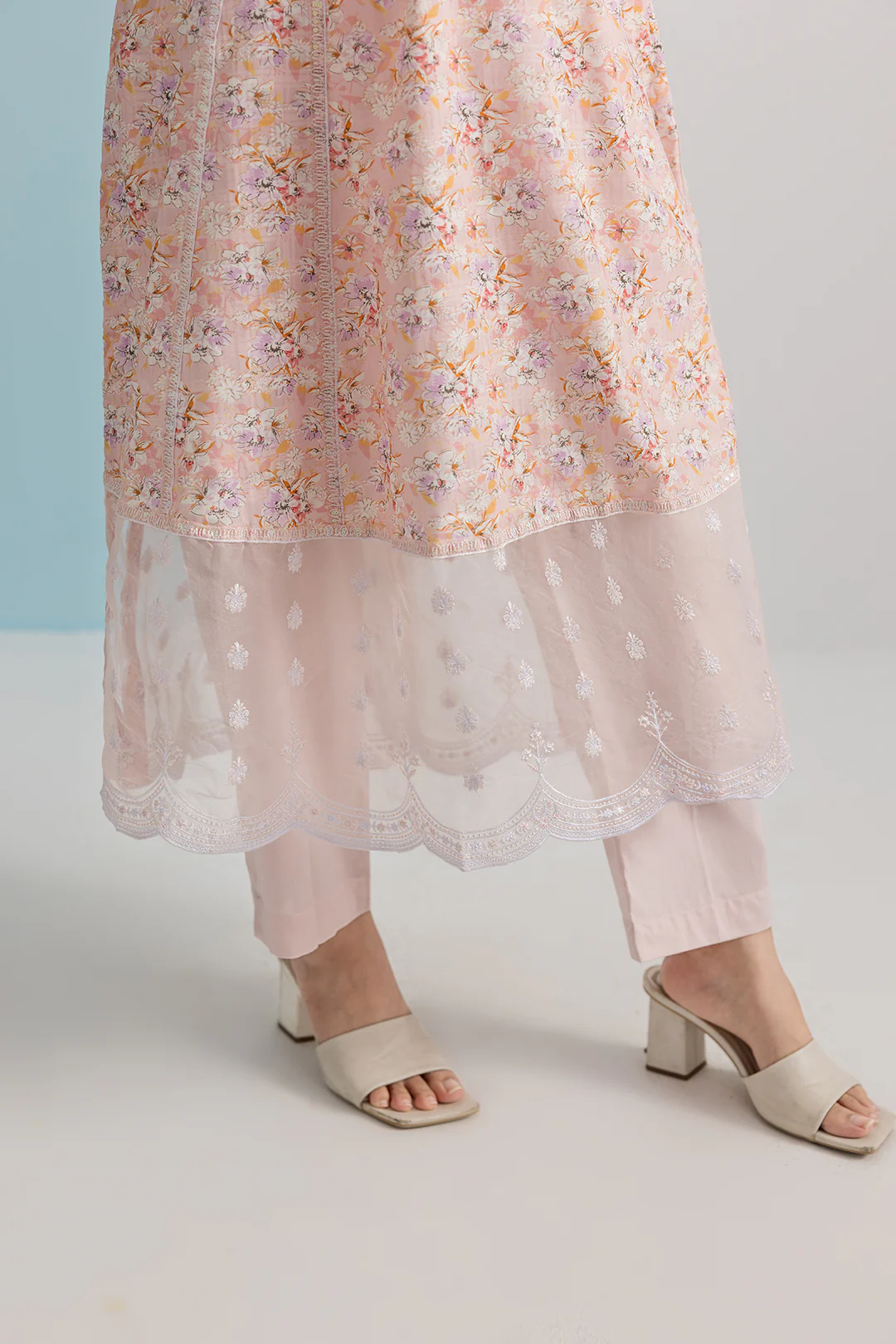 Embroidered Kurta Dupatta Trouser - 2504 - Image 9