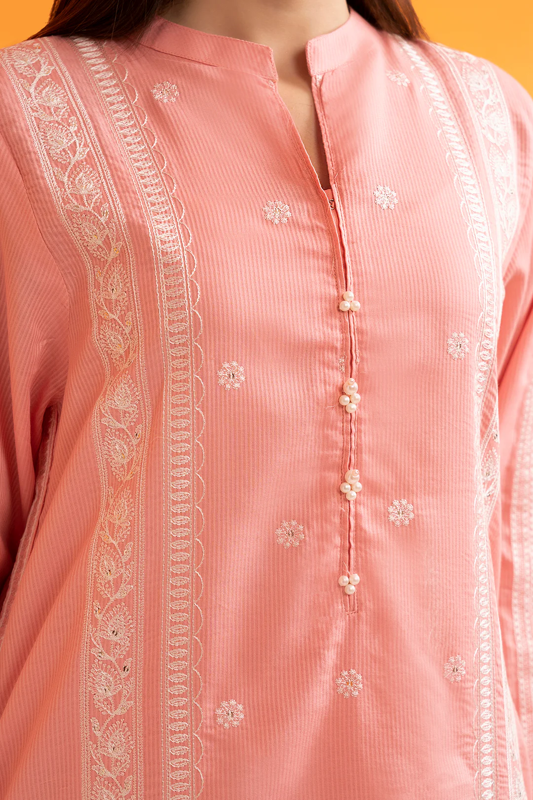 Embroidered Kurta Dupatta Trouser - 2523 - Image 3
