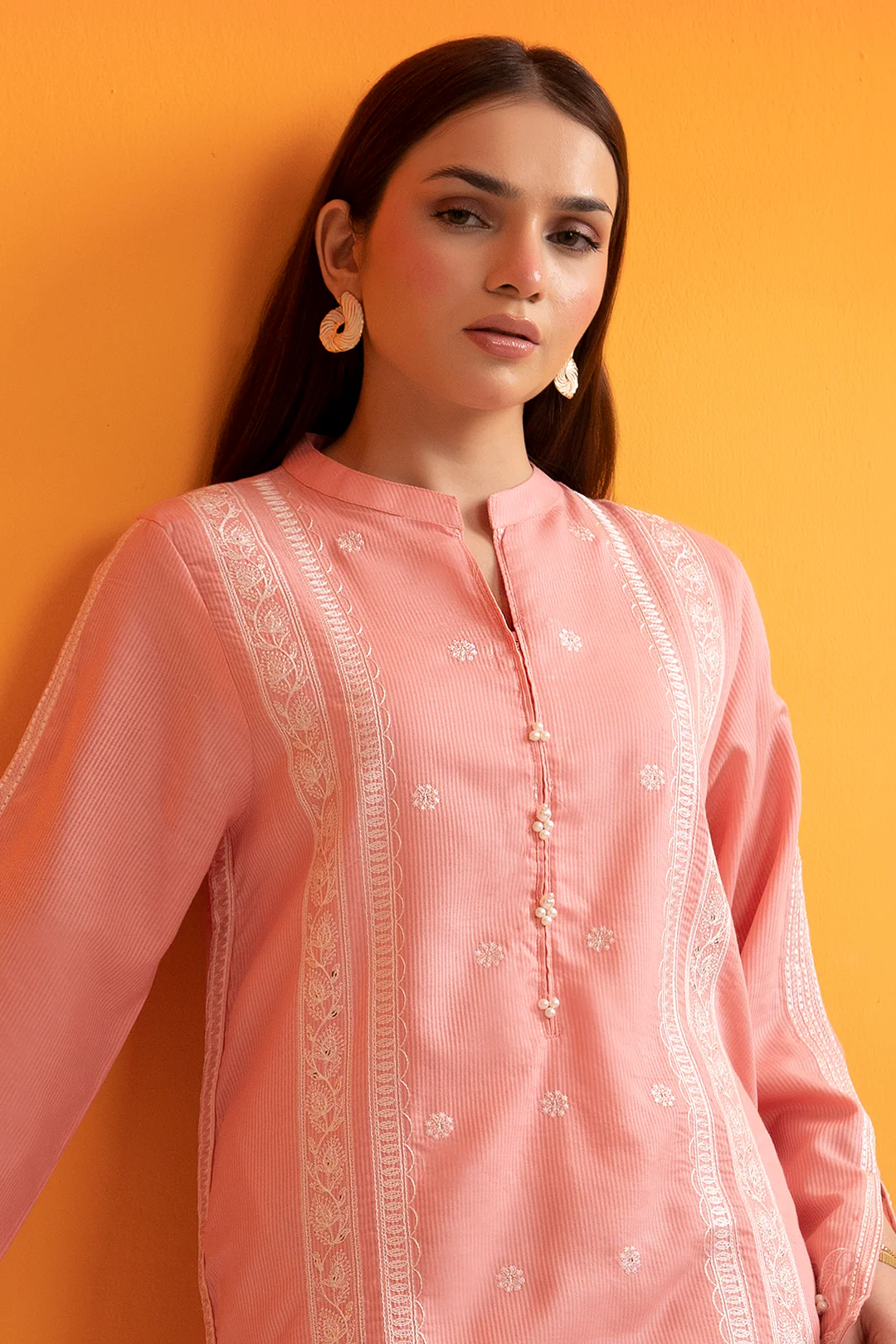 Embroidered Kurta Dupatta Trouser - 2523 - Image 5