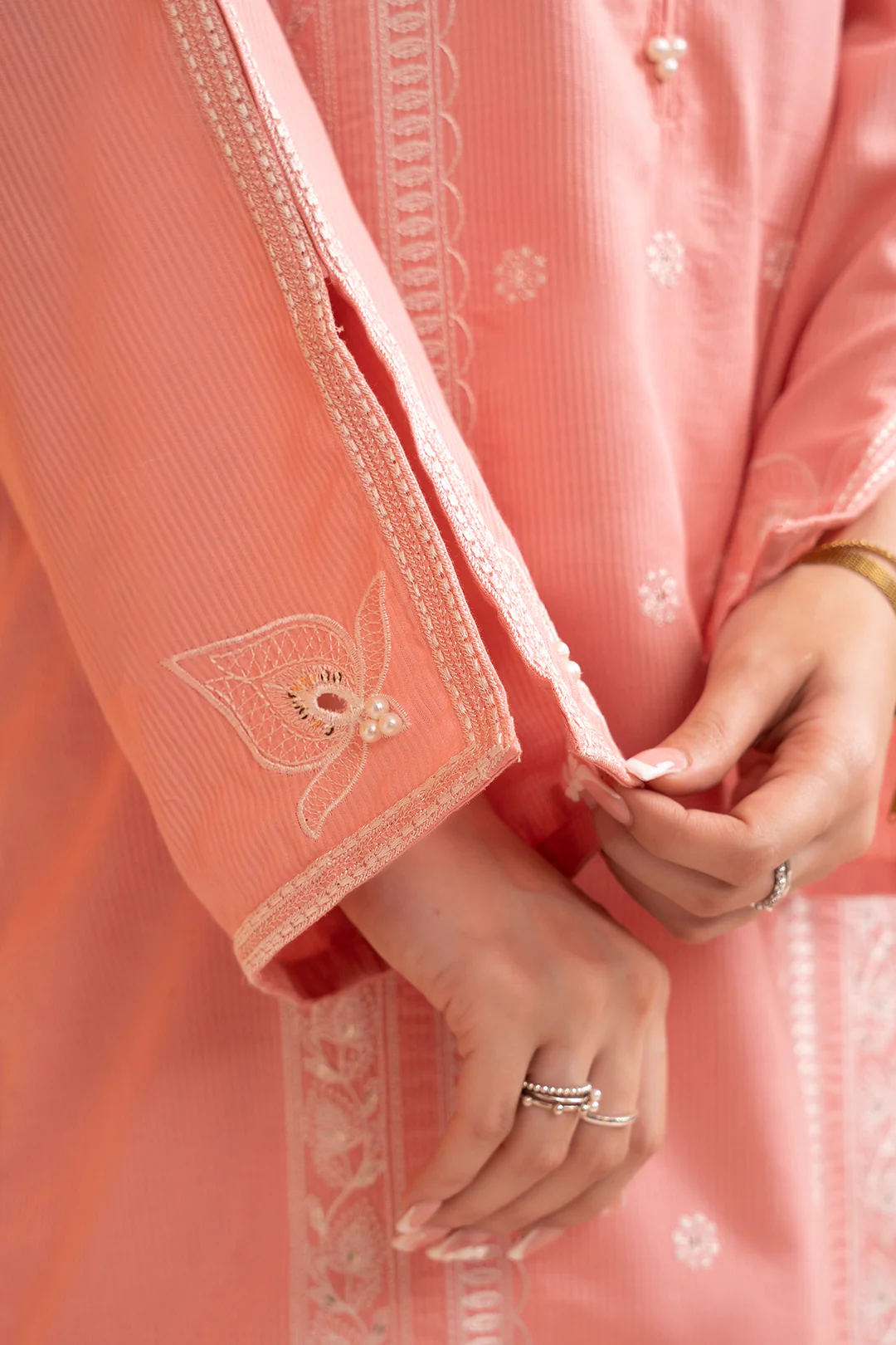 Embroidered Kurta Dupatta Trouser - 2523 - Image 8