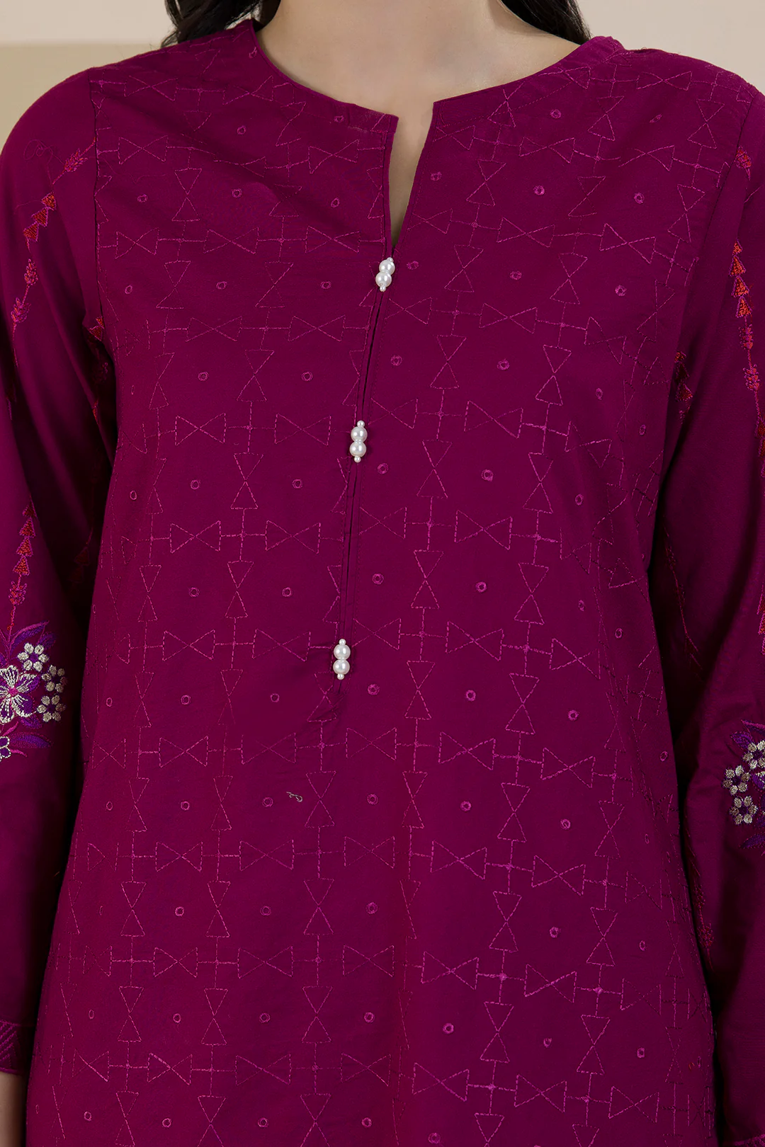Embroidered Kurta Dupatta Trouser - 2525 - Image 10