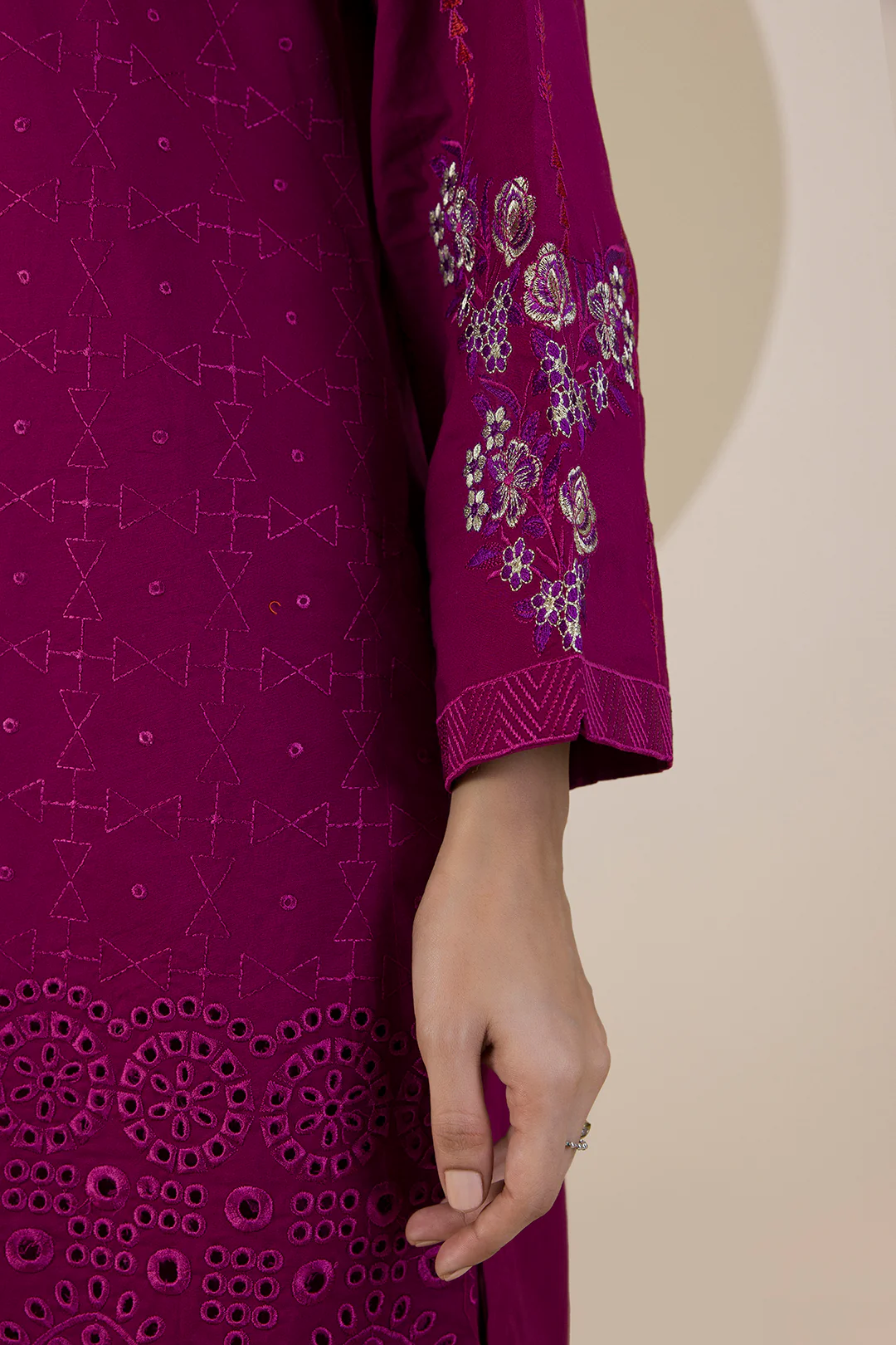 Embroidered Kurta Dupatta Trouser - 2525 - Image 6