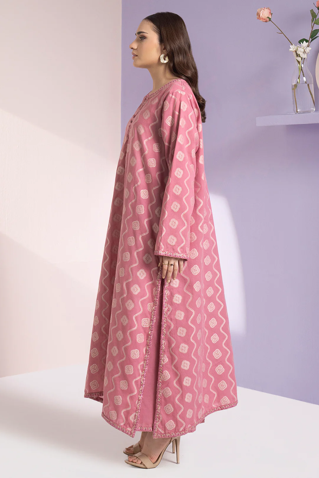 Embroidered Kurta Dupatta Trouser - 2575 - Image 3