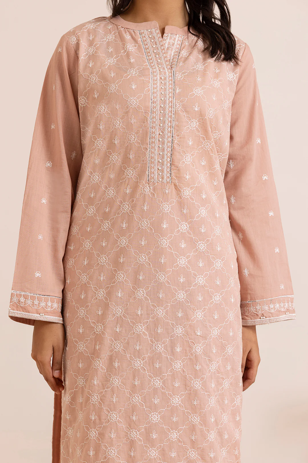 Embroidered Kurta Dupatta Trouser - 2585 - Image 5