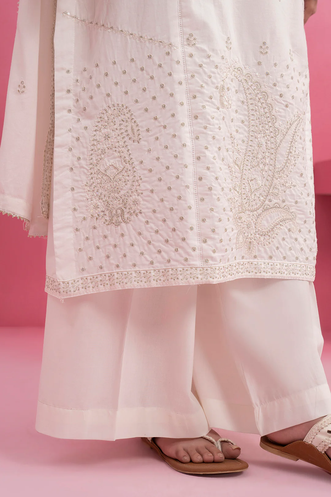 Embroidered Kurta Dupatta Trouser - 2605 - Image 3