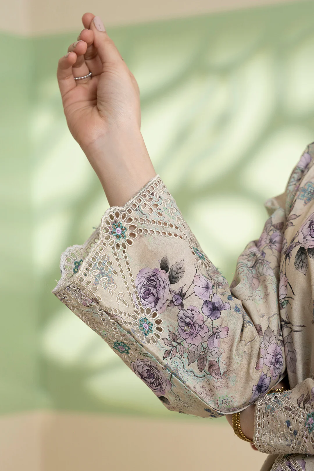 Embroidered Kurta Dupatta Trouser - 2609 - Image 6