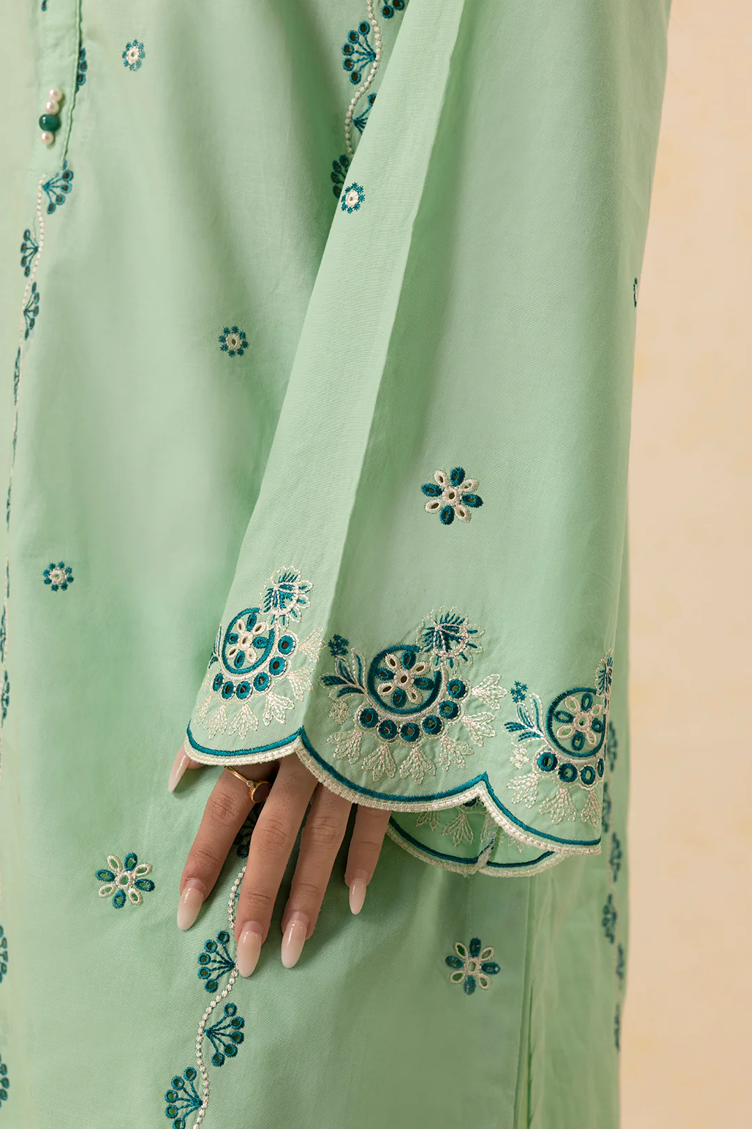 Embroidered Kurta Dupatta Trouser - 2610 - Image 8