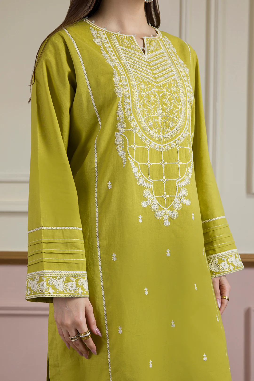 Embroidered Kurta Dupatta Trouser - 2612 - Image 5