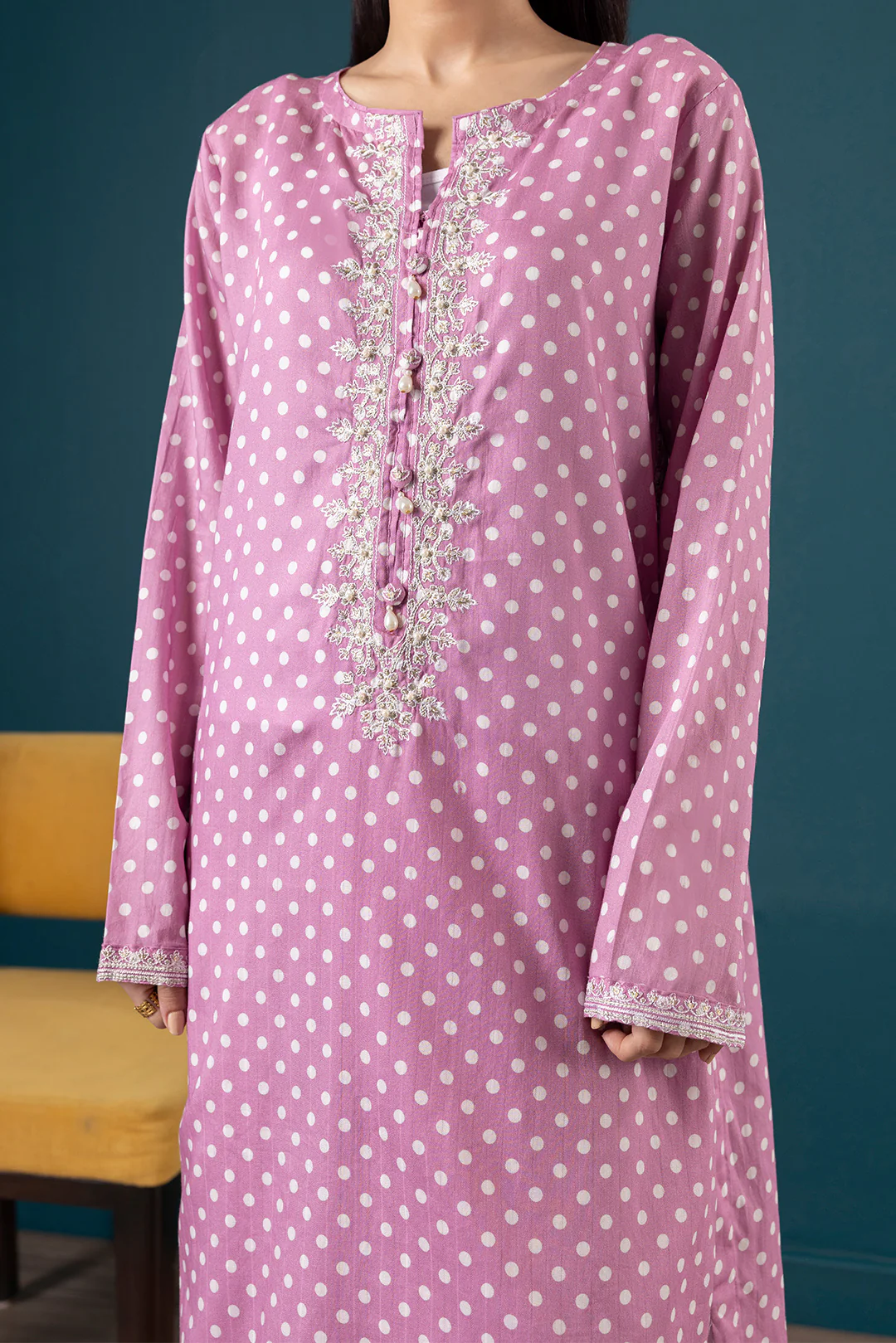 Embroidered Kurta Dupatta Trouser - 2645 - Image 5