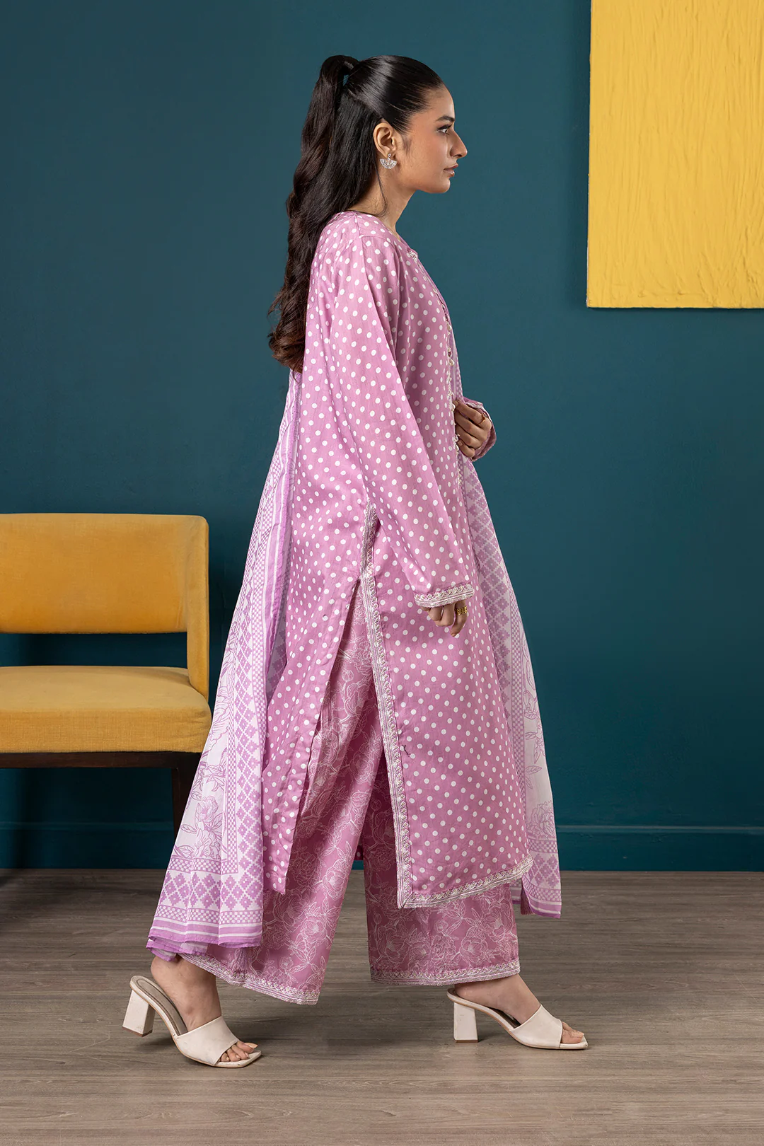 Embroidered Kurta Dupatta Trouser - 2645 - Image 8