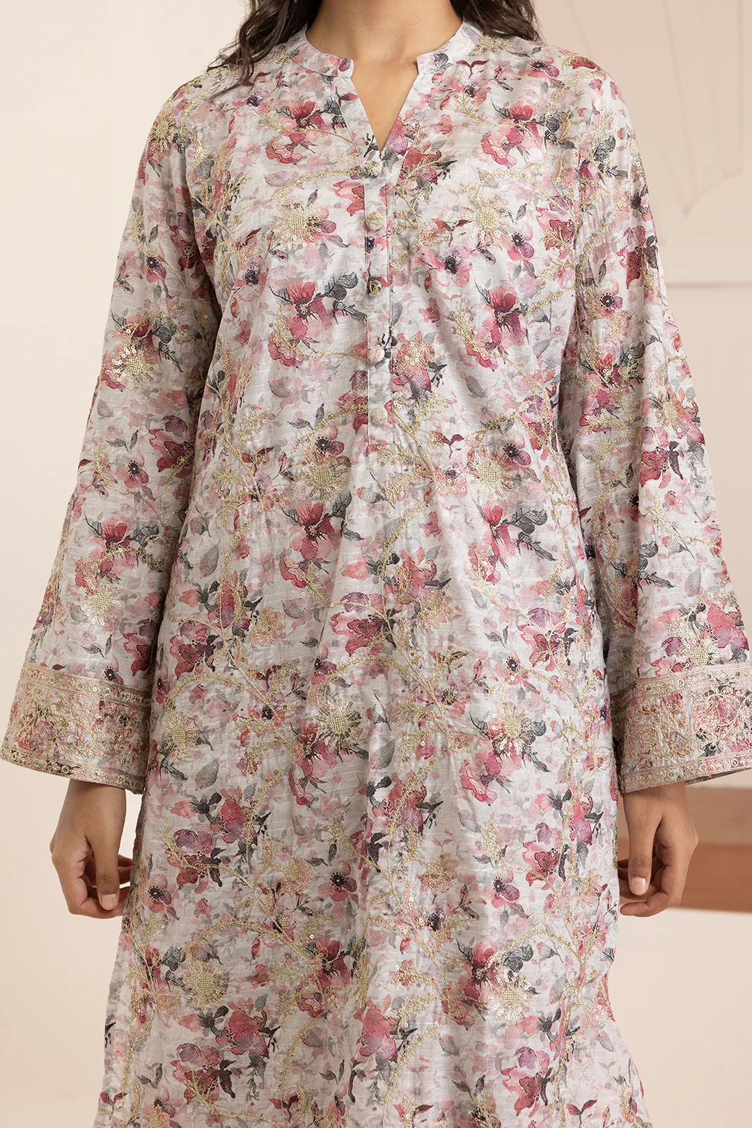 Embroidered Kurta Dupatta Trouser - 2653 - Image 5