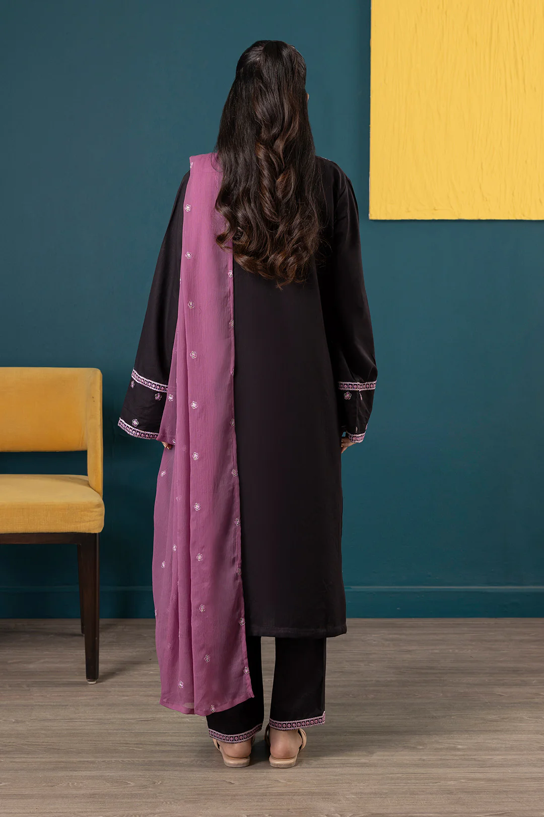 Embroidered Kurta Dupatta Trouser - 2834 - Image 8