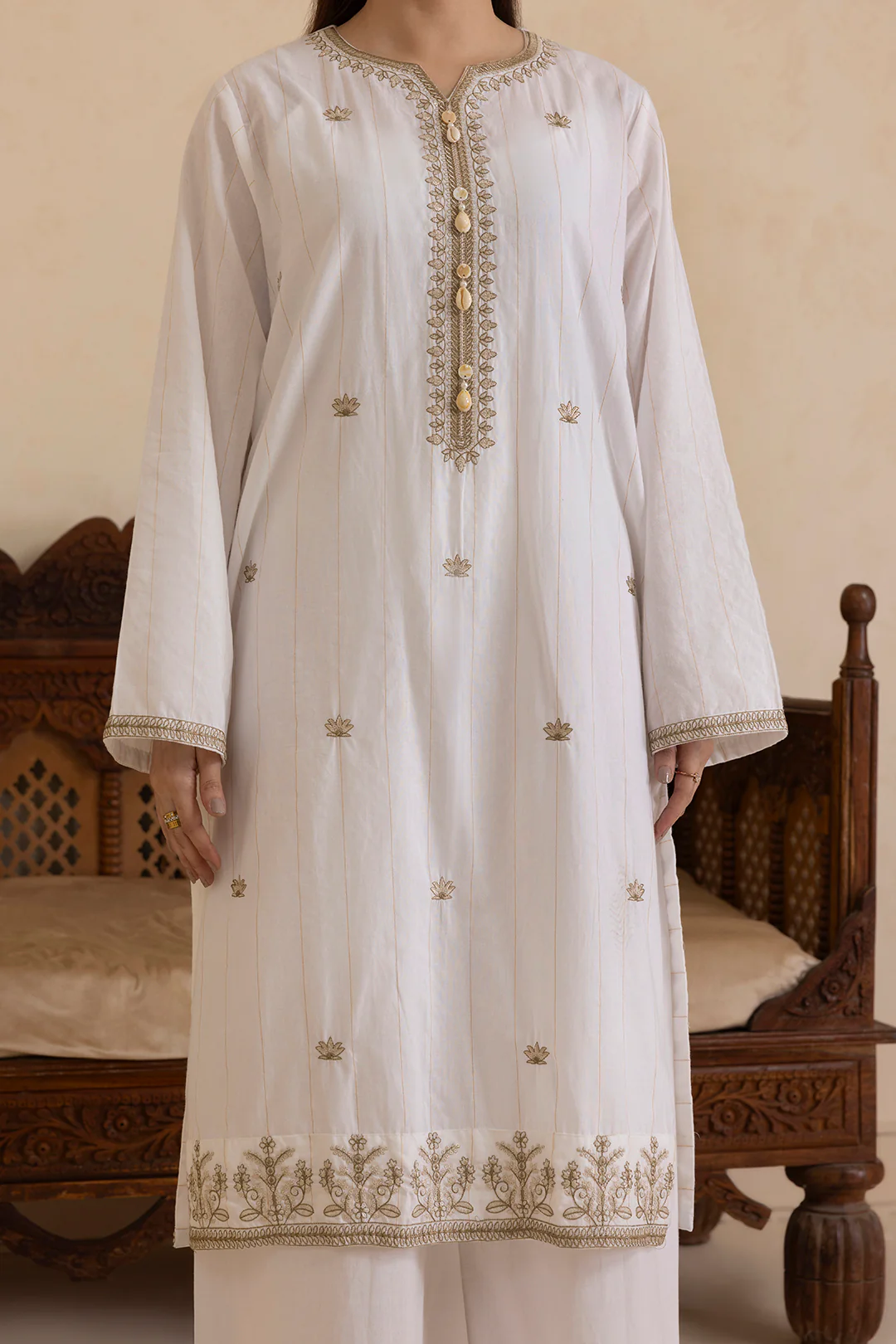Embroidered Kurta Dupatta Trouser - 2835 - Image 6