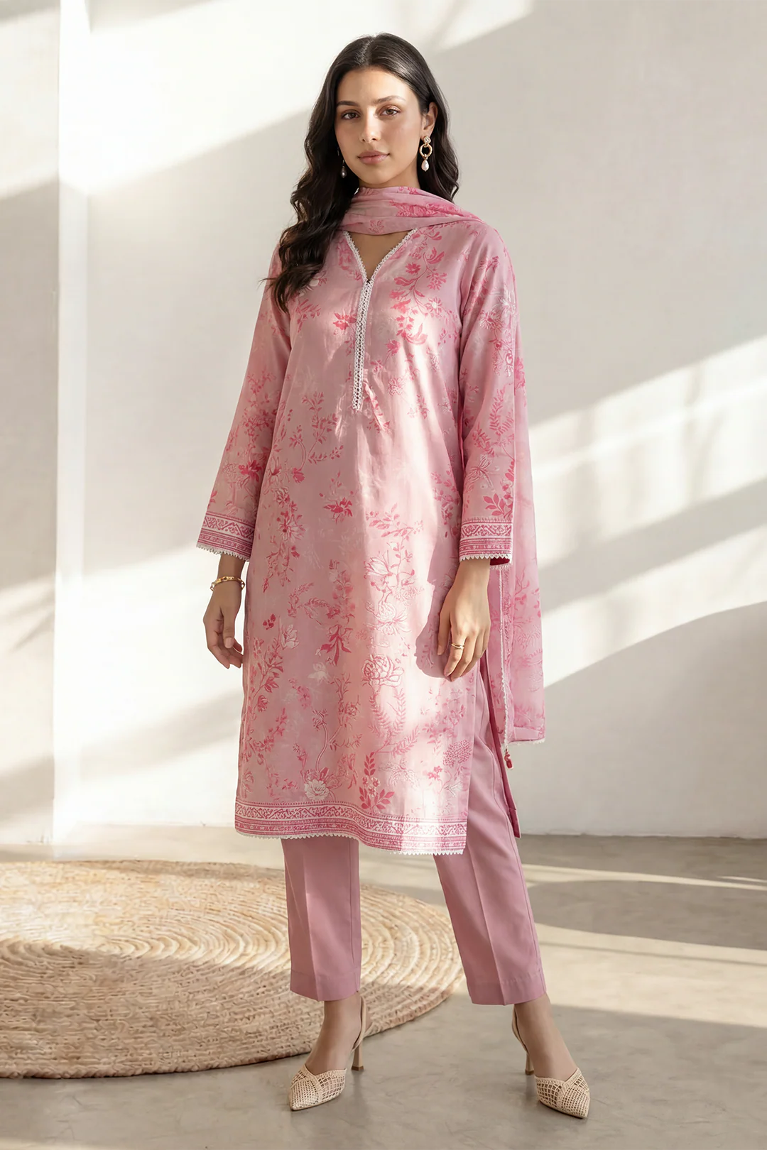 Kurta Dupatta Trouser - 1948 - Image 2