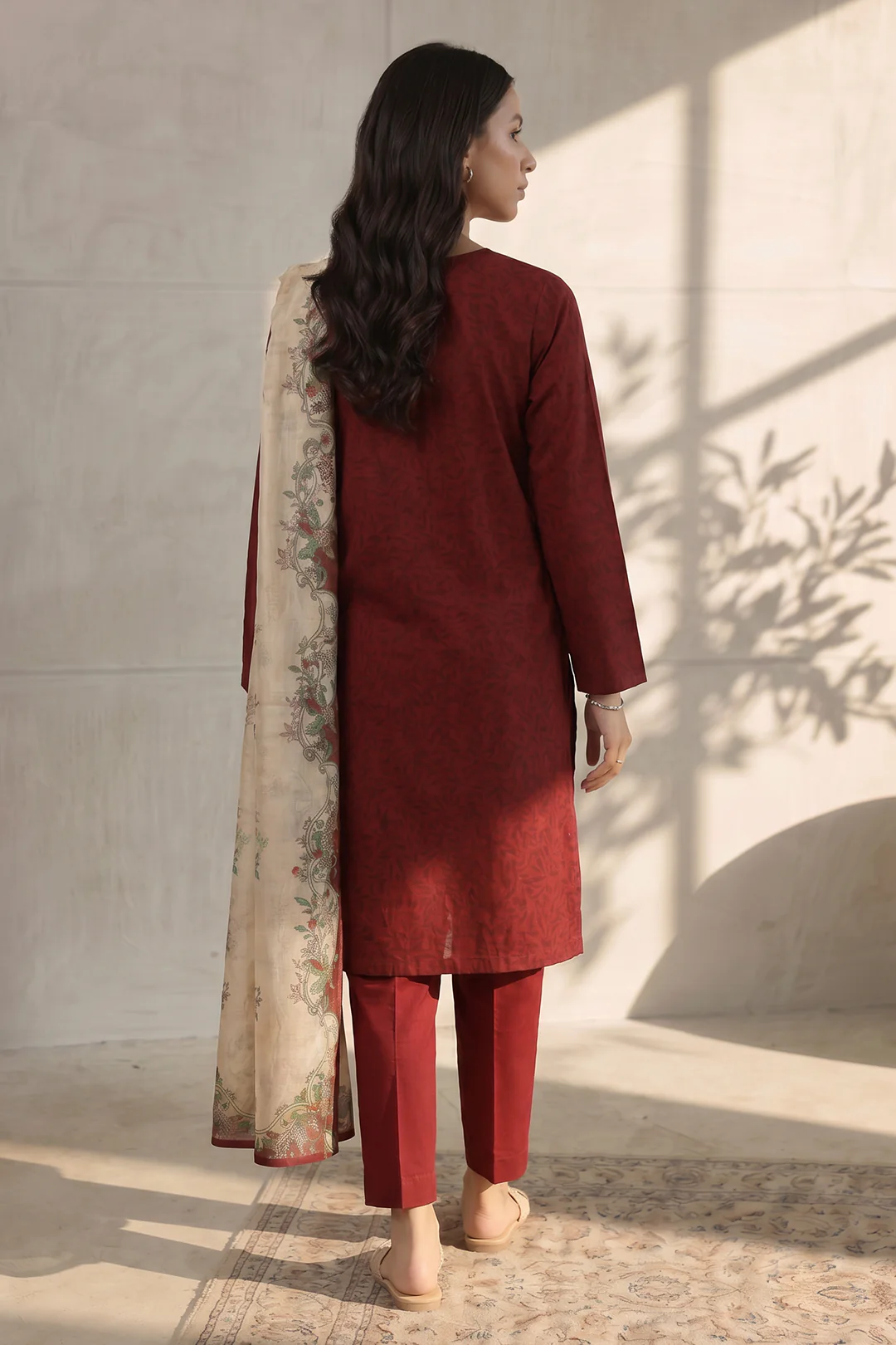 Embroidered Kurta Dupatta Trouser - 1957 - Image 7