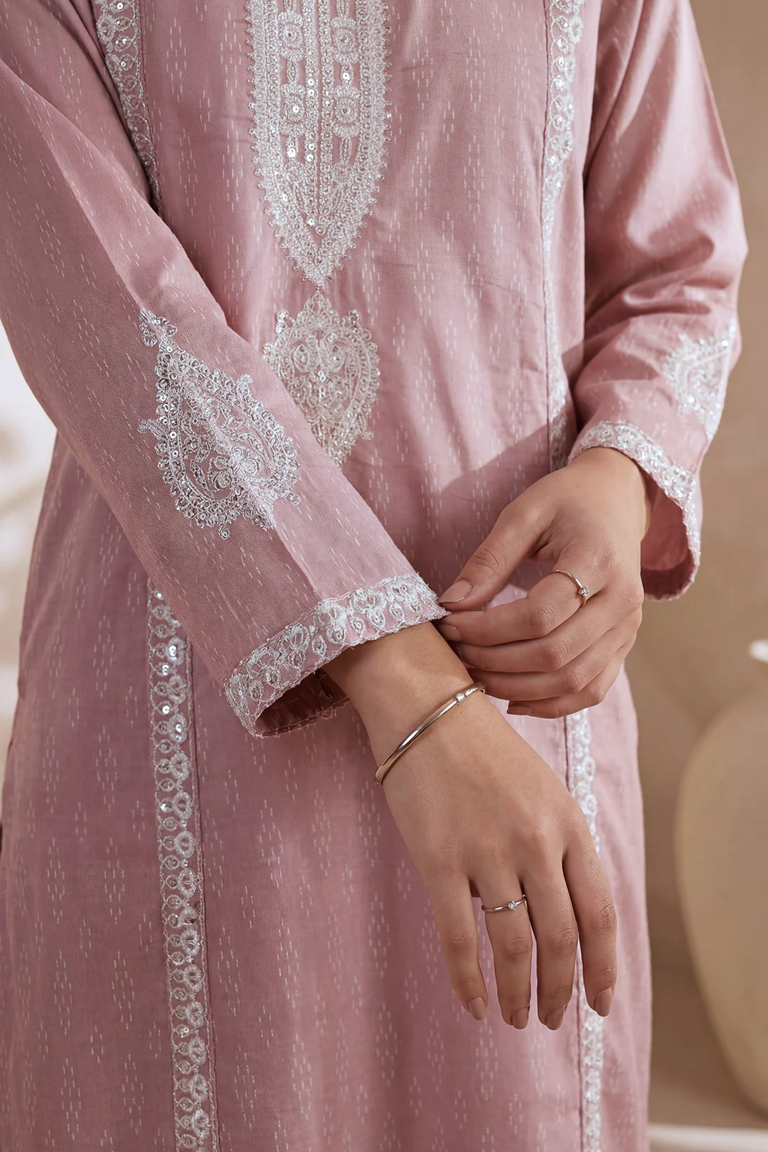 Embroidered Kurta Dupatta Trouser - 1958 - Image 5