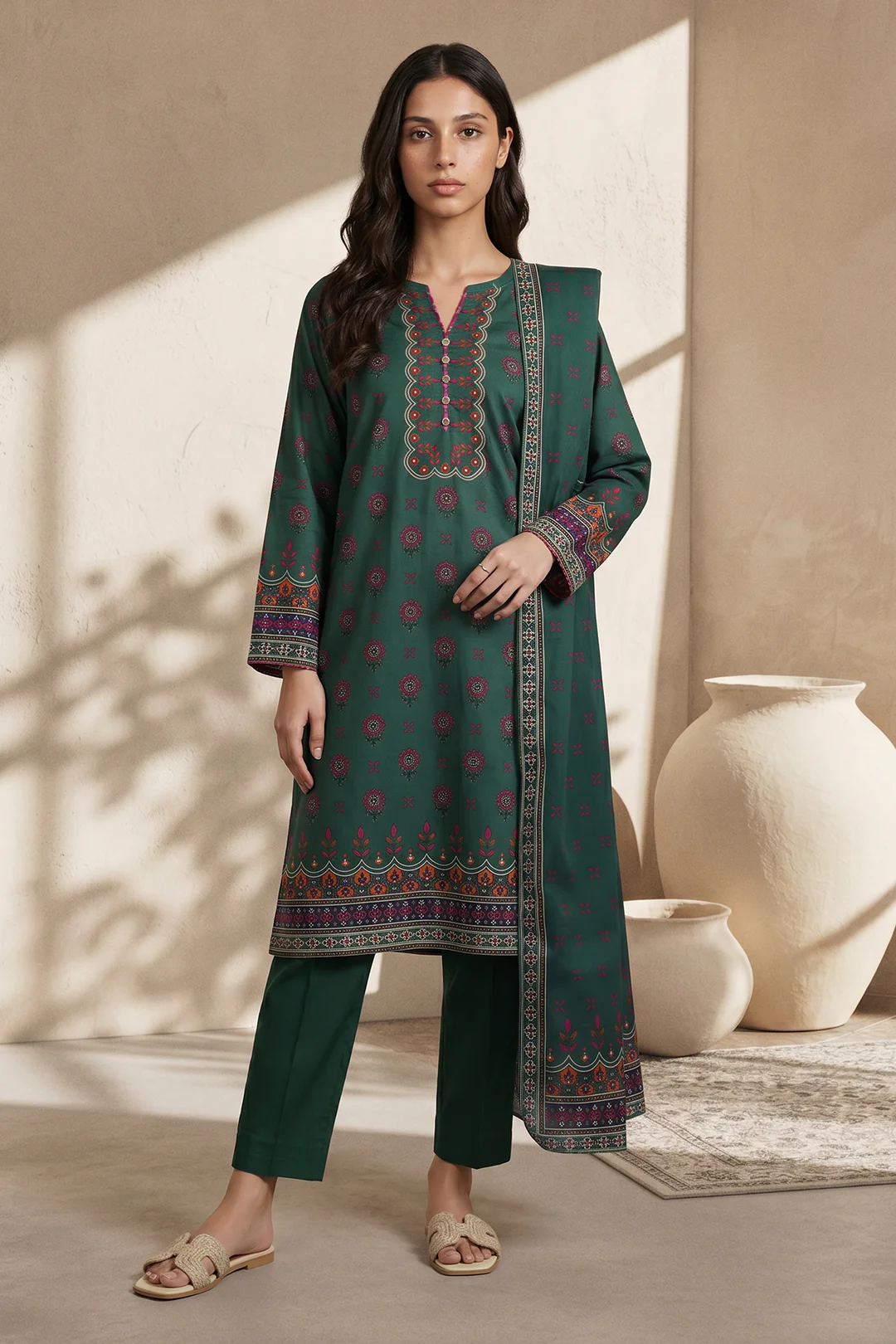 Kurta Dupatta Trouser - 2140