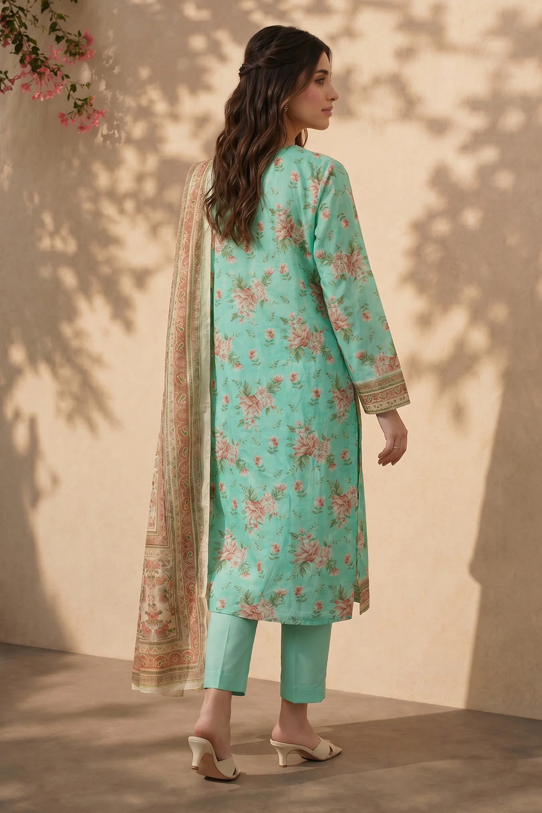 Kurta Dupatta Trouser - 2141 - Image 6