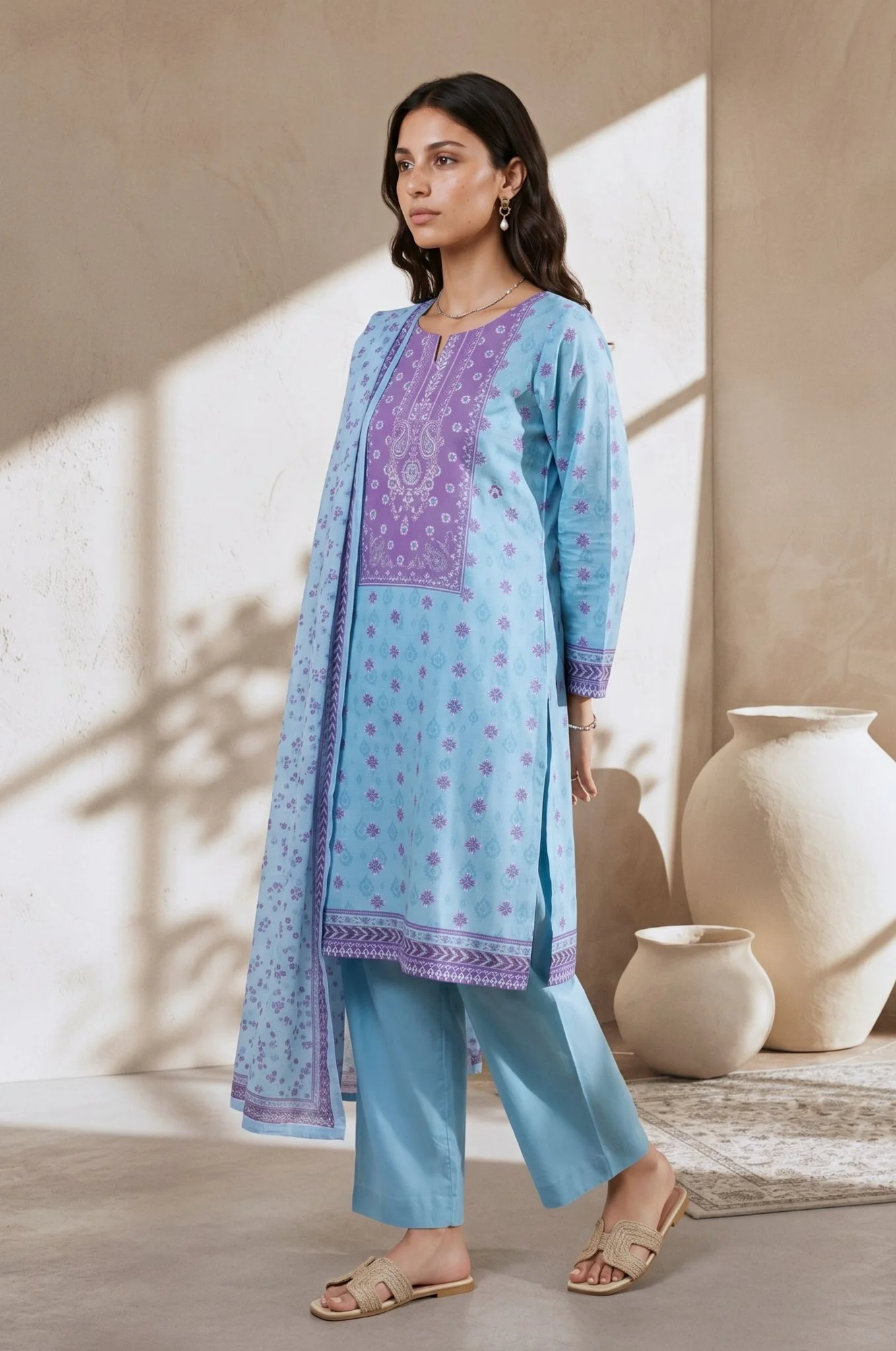 Kurta Dupatta Trouser - 2148 - Image 2