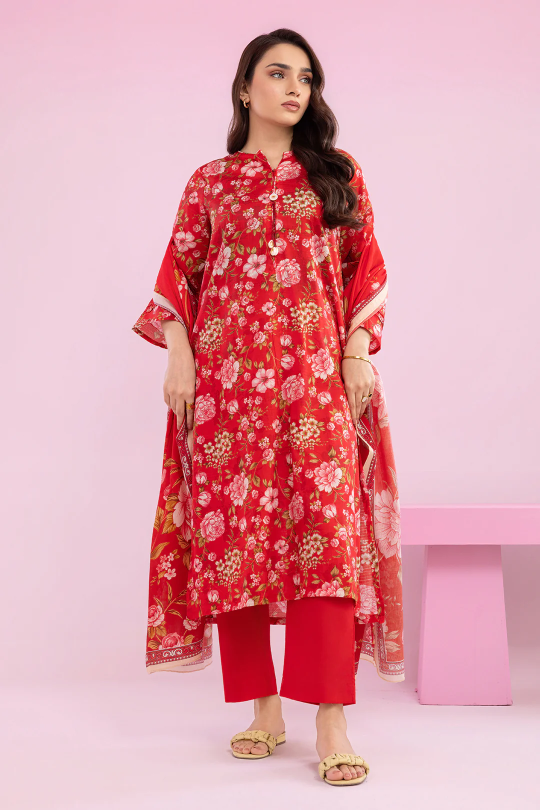 Kurta Dupatta Trouser - 2169 - Image 6