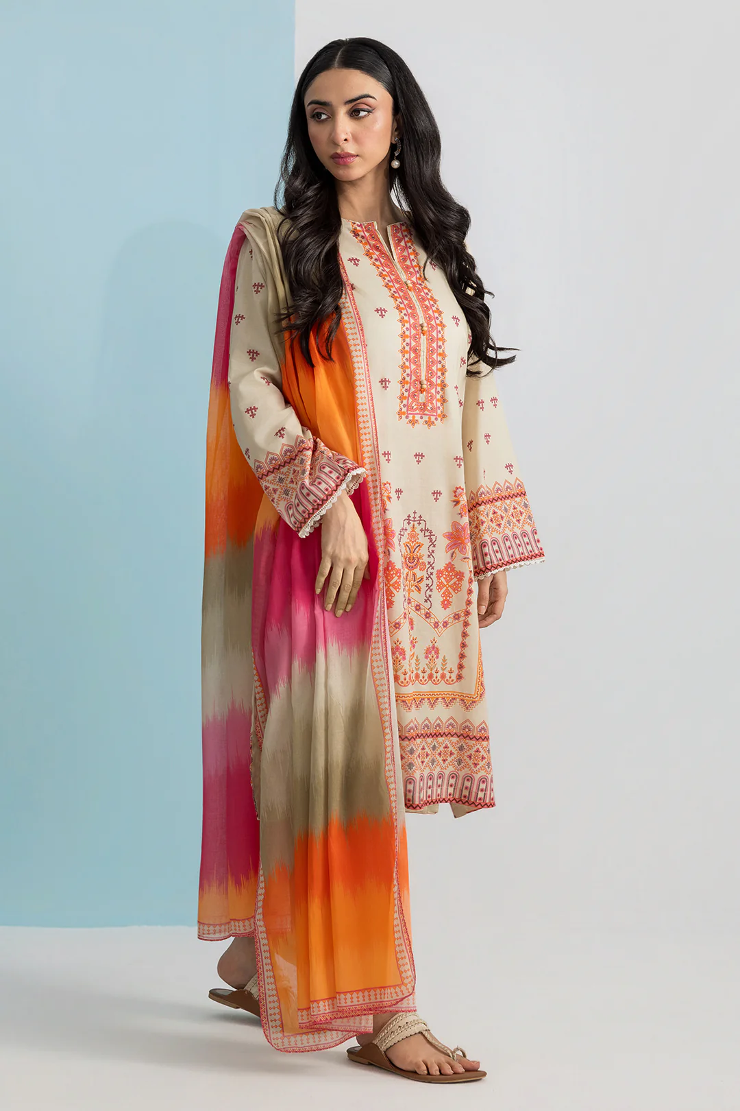 Kurta Dupatta Trouser - 2170 - Image 3