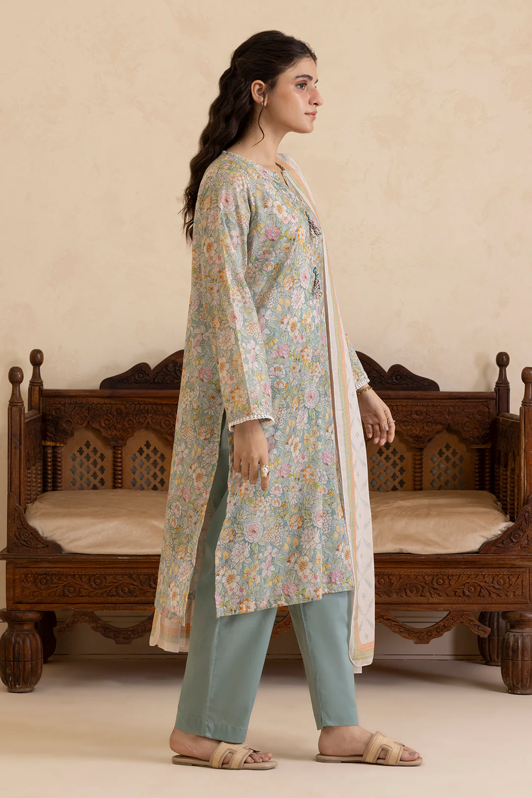 Kurta Dupatta Trouser - 2184 - Image 7