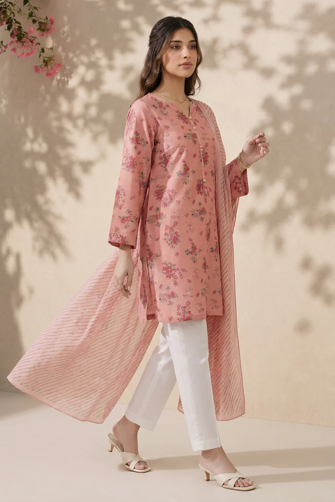Kurta Dupatta Trouser - 2414 - Image 3
