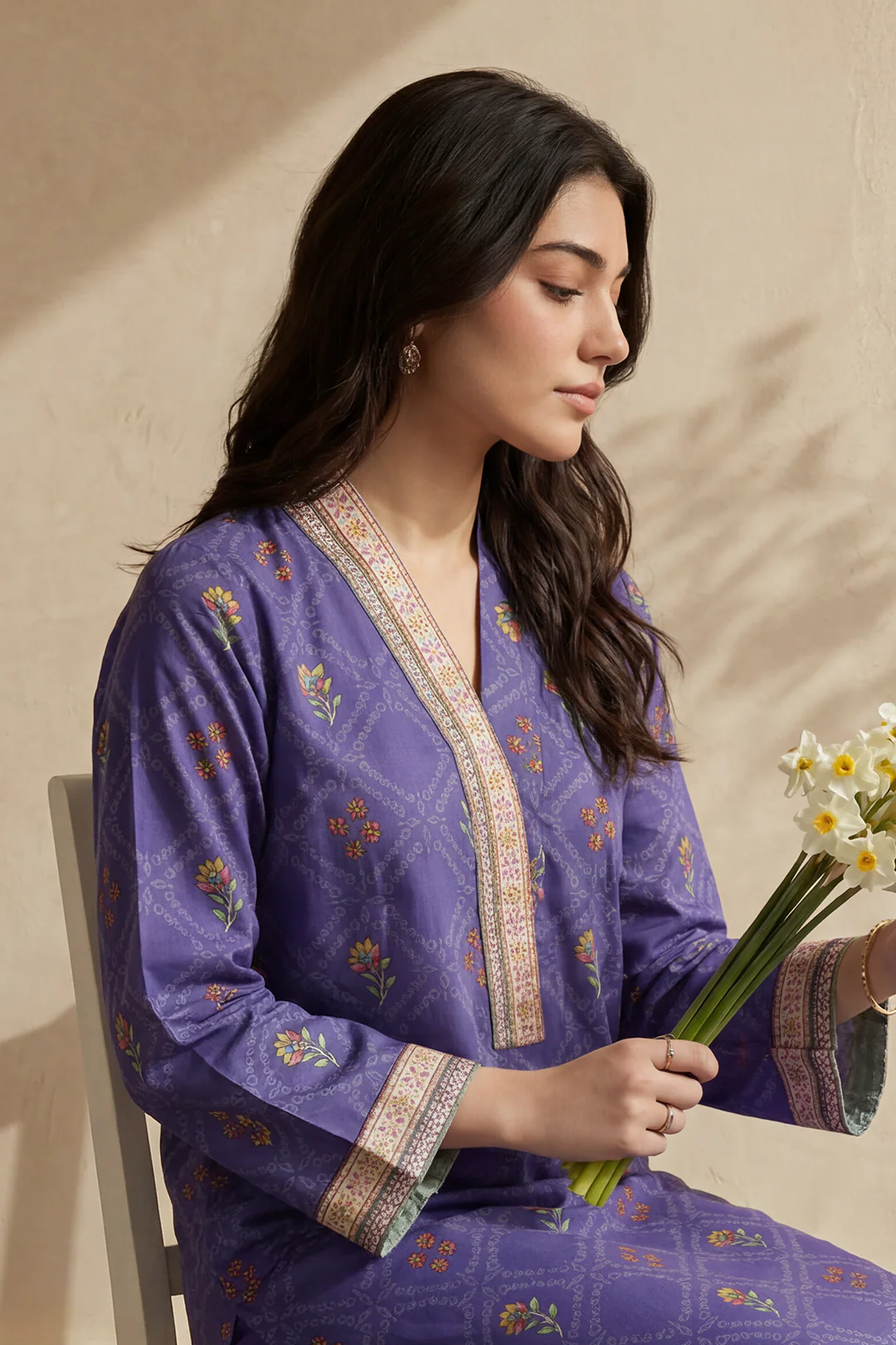 Kurta Dupatta Trouser - 2440 - Image 2