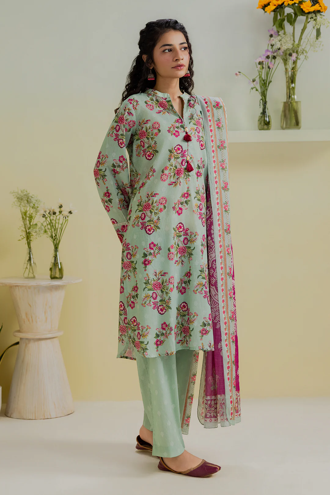 Kurta Dupatta Trouser - 2445 - Image 3