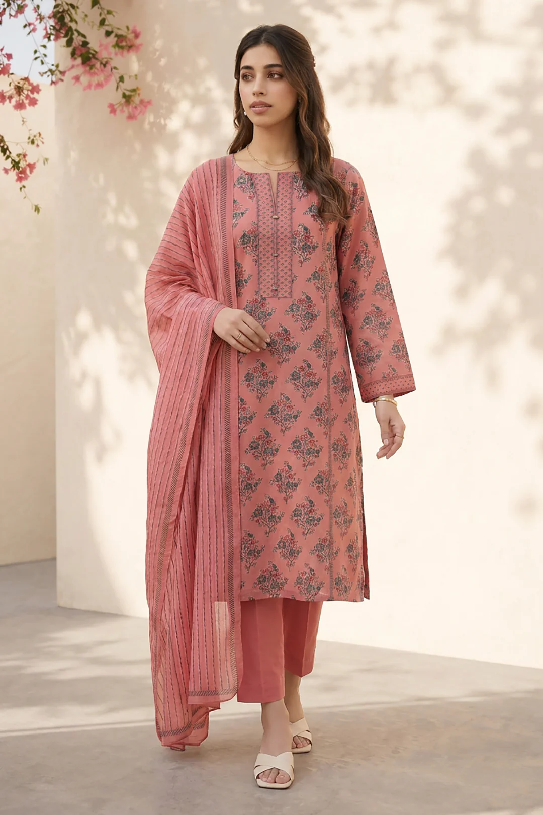 Kurta Dupatta Trouser - 2456 - Image 2