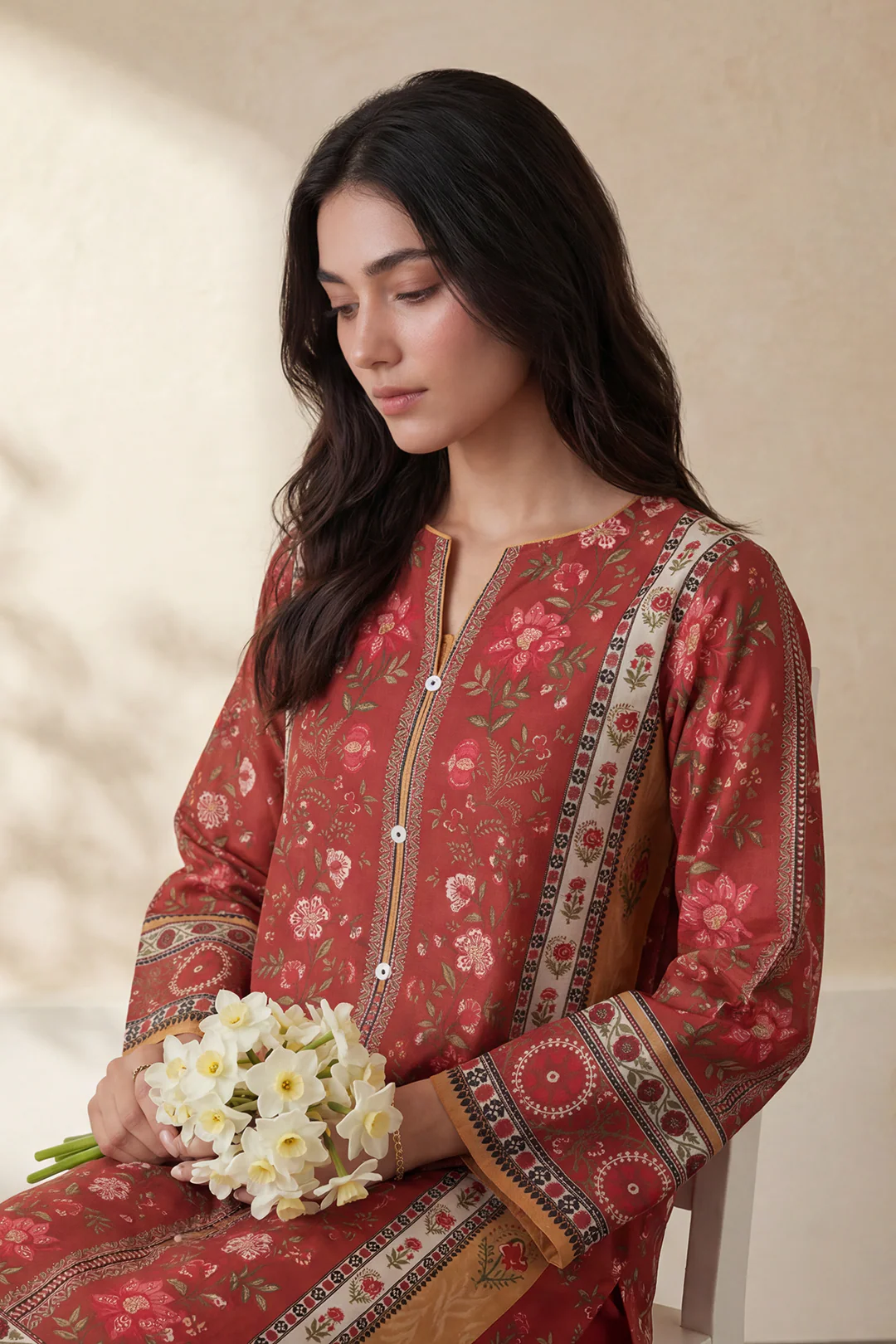 Kurta Dupatta Trouser - 2693 - Image 2