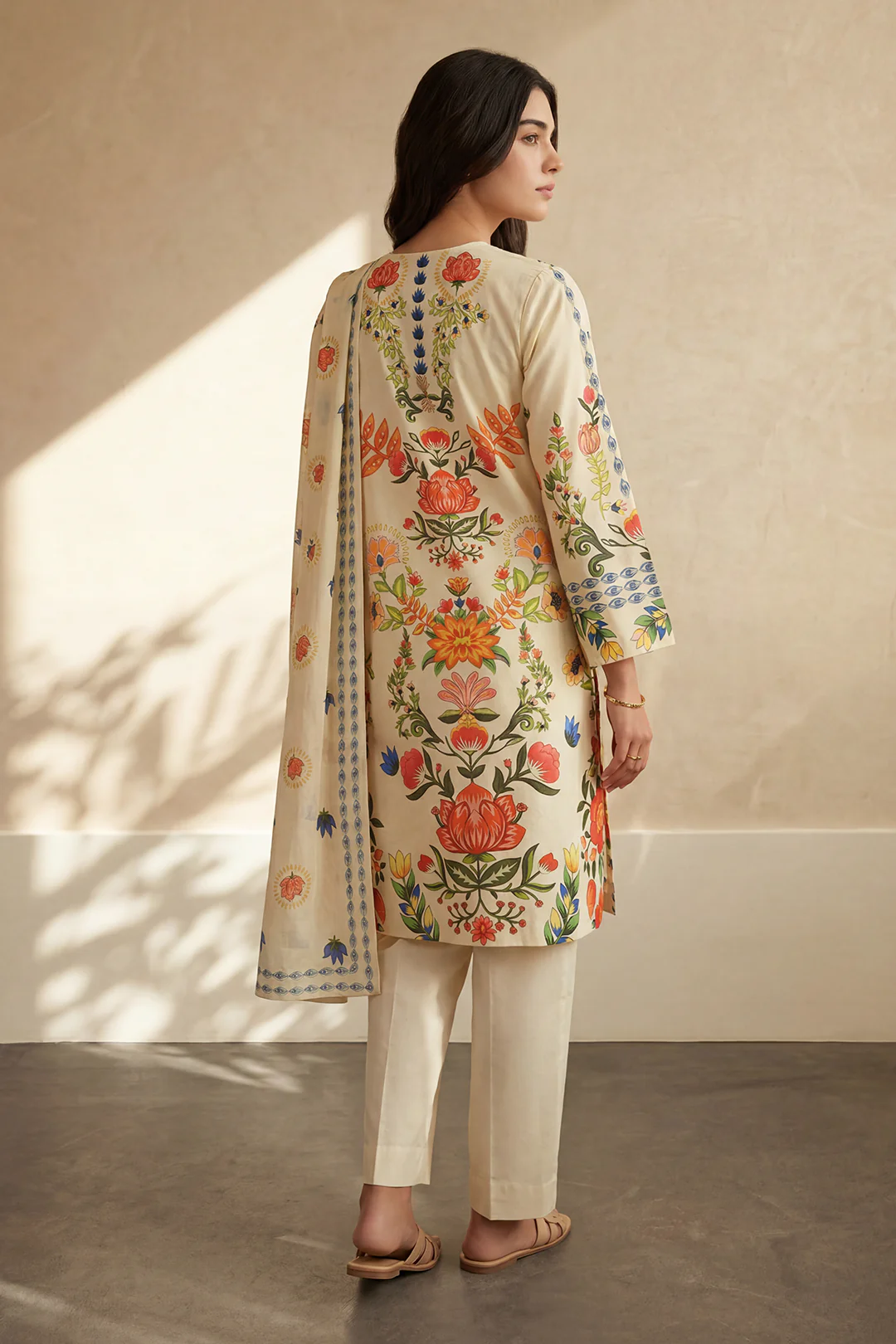 Kurta Dupatta Trouser - 2698 - Image 6