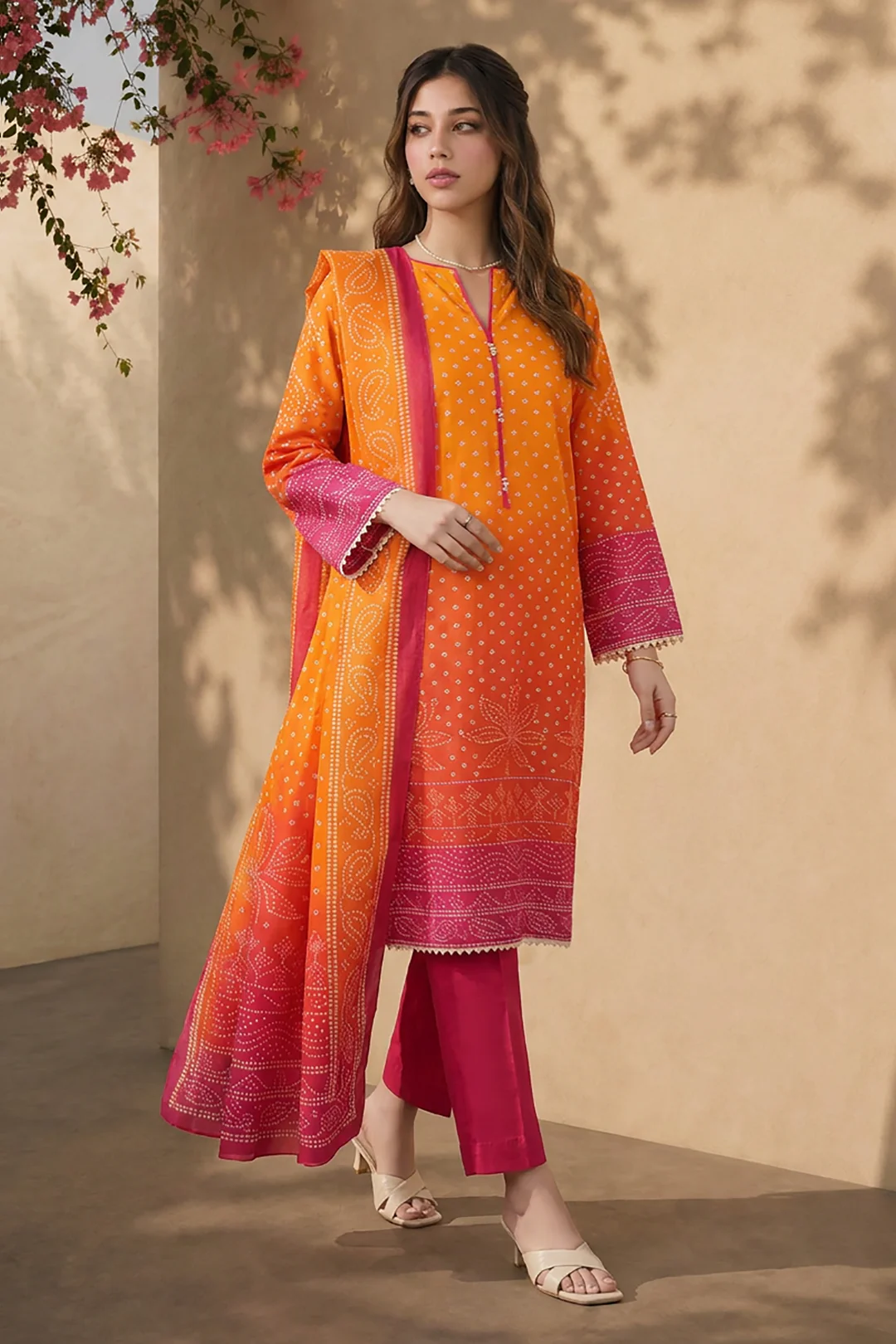 Kurta Dupatta Trouser - 2958 - Image 2