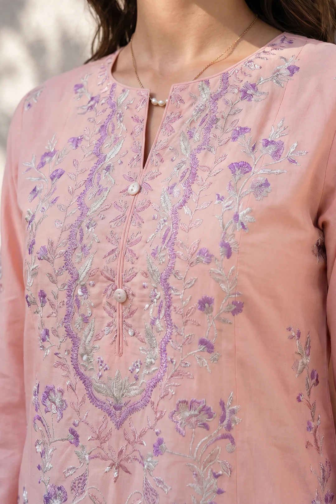 Embroidered Kurta Dupatta Trouser - 3222 - Image 4