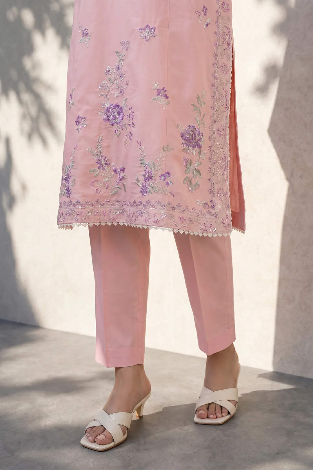 Embroidered Kurta Dupatta Trouser - 3222 - Image 5