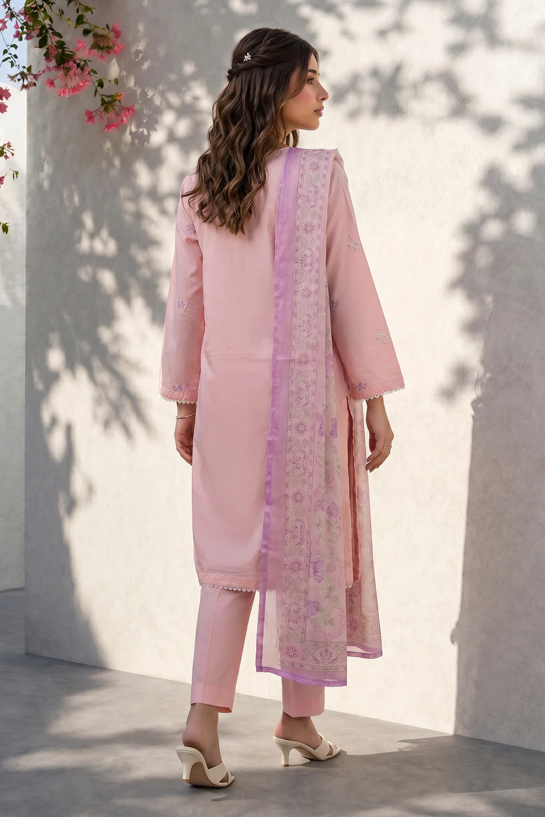 Embroidered Kurta Dupatta Trouser - 3222 - Image 7