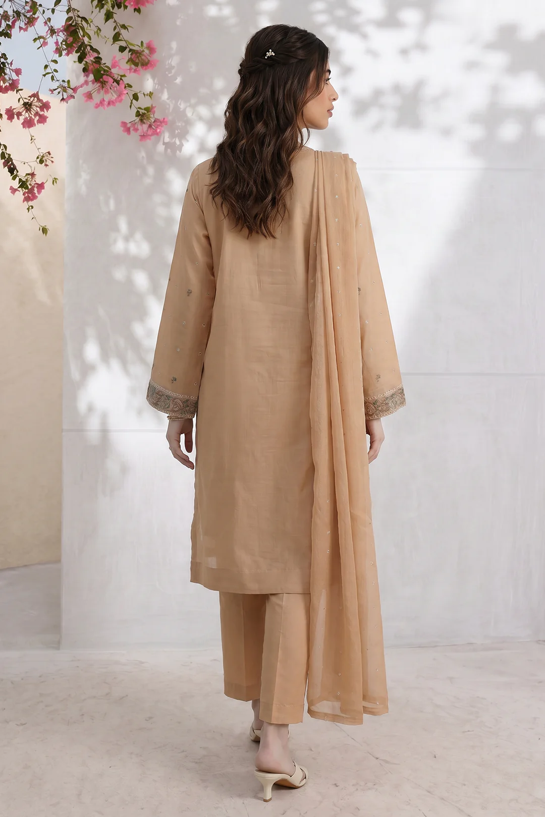 Embroidered Kurta Dupatta Trouser - 3711 - Image 6