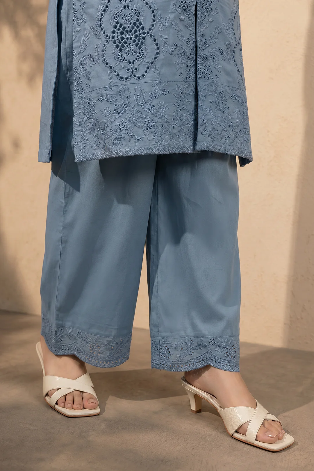 Embroidered Kurta Dupatta Trouser - 3712 - Image 5