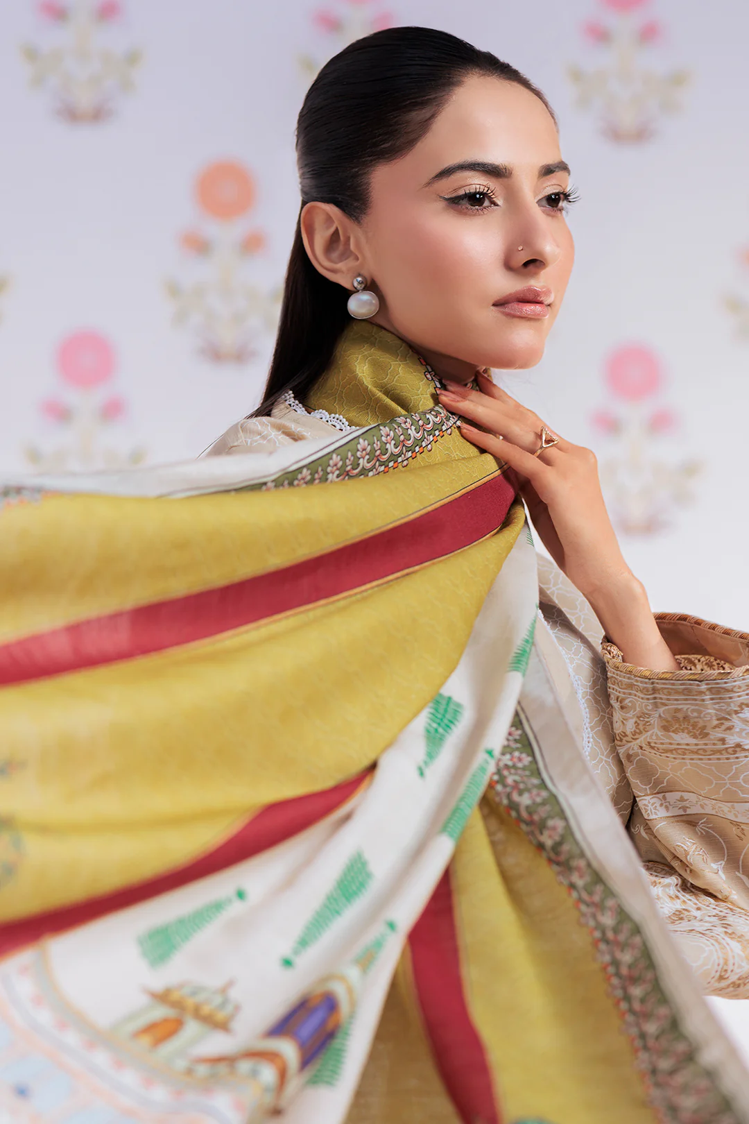 Embroidered Kurta Dupatta Trouser - 2950 - Image 2