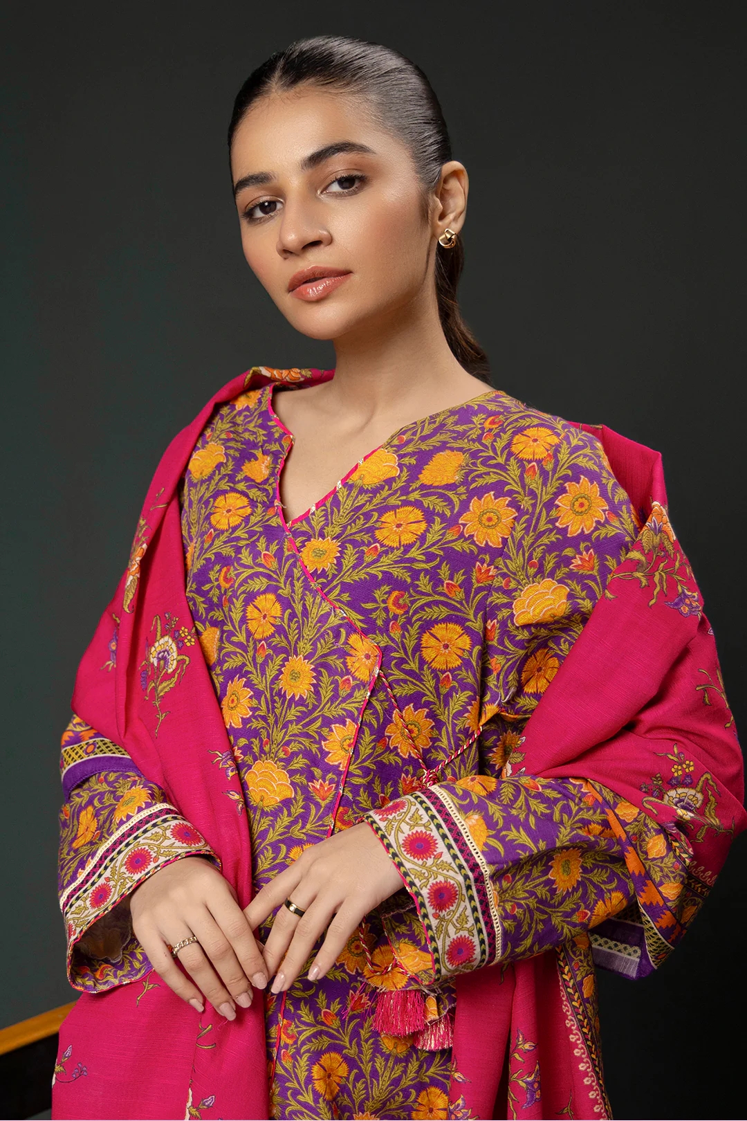 Kurta Dupatta Trouser - 3006 - Image 5