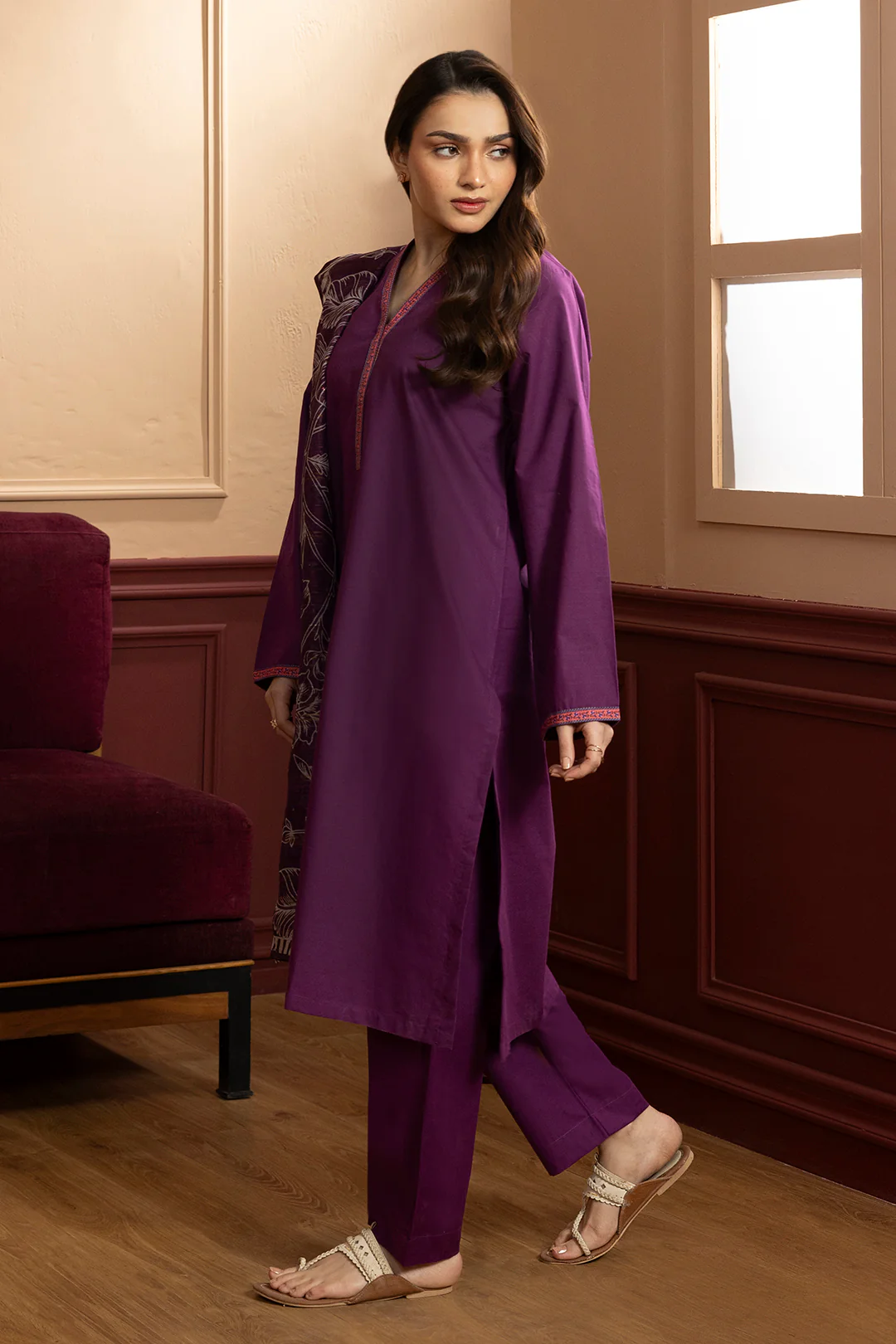 Kurta Dupatta Trouser - 3074 - Image 3