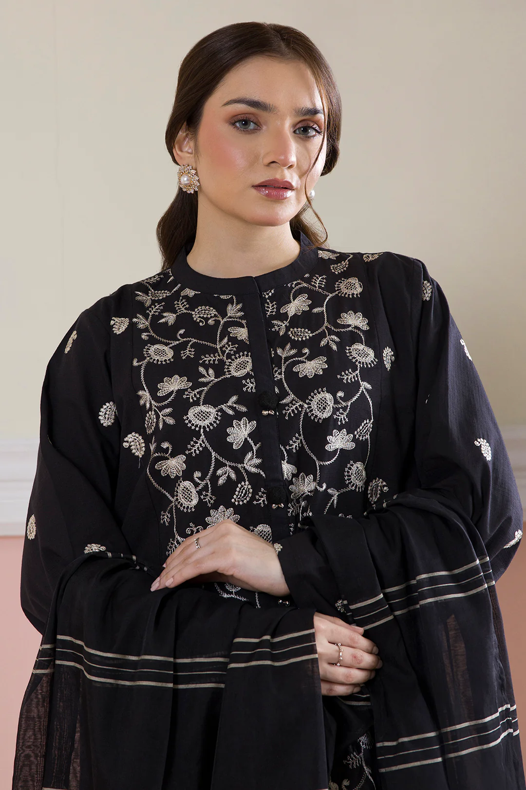 Embroidered Kurta Dupatta Trouser - 3090 - Image 2
